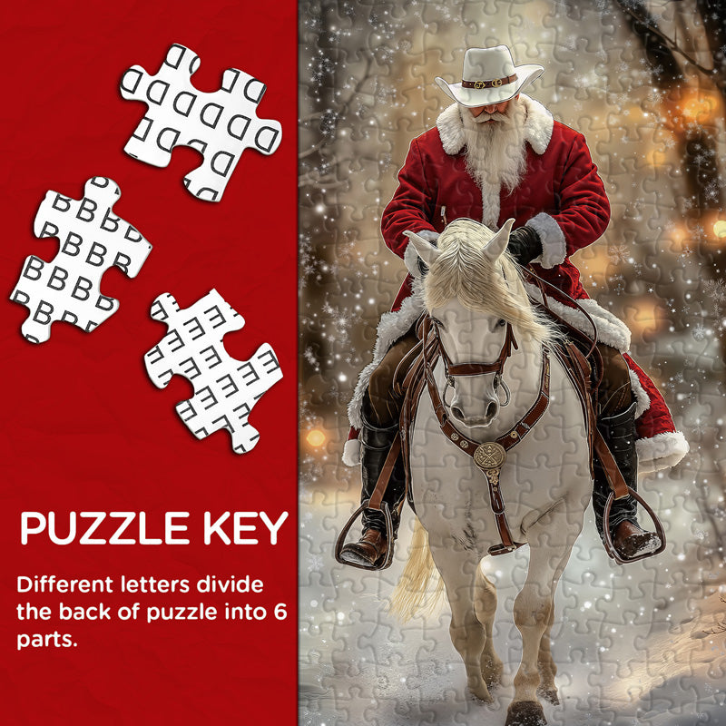 Puzzle de puzzle Santa Gallop 1000 pièces