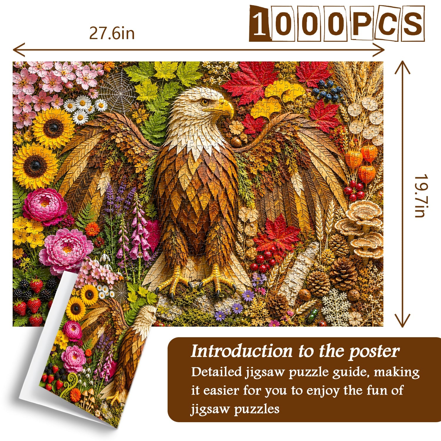 Dual-Season Eagle Jigsaw Puzzle 1000 Pieces