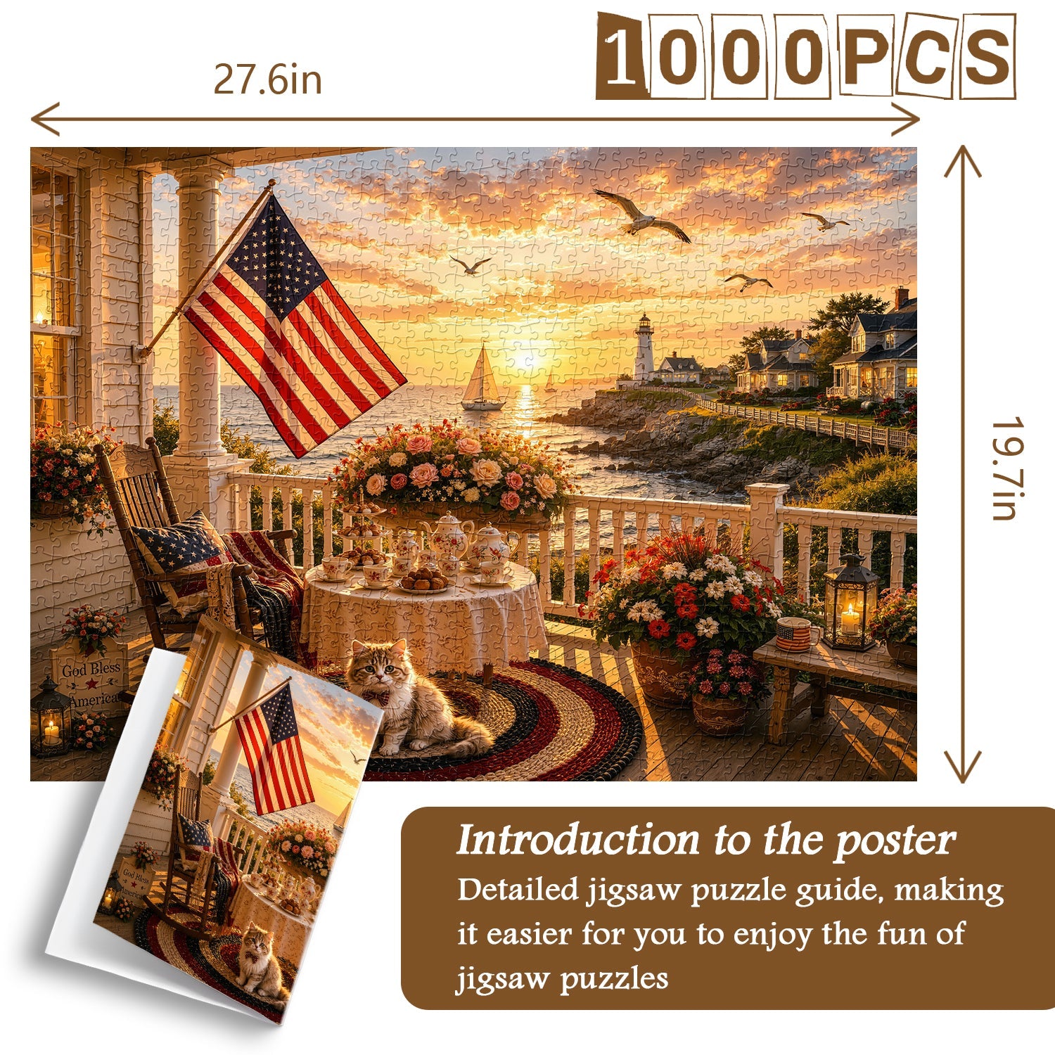 Lighthouse Porch Tea Jigsaw Puzzle 1000 Pieces