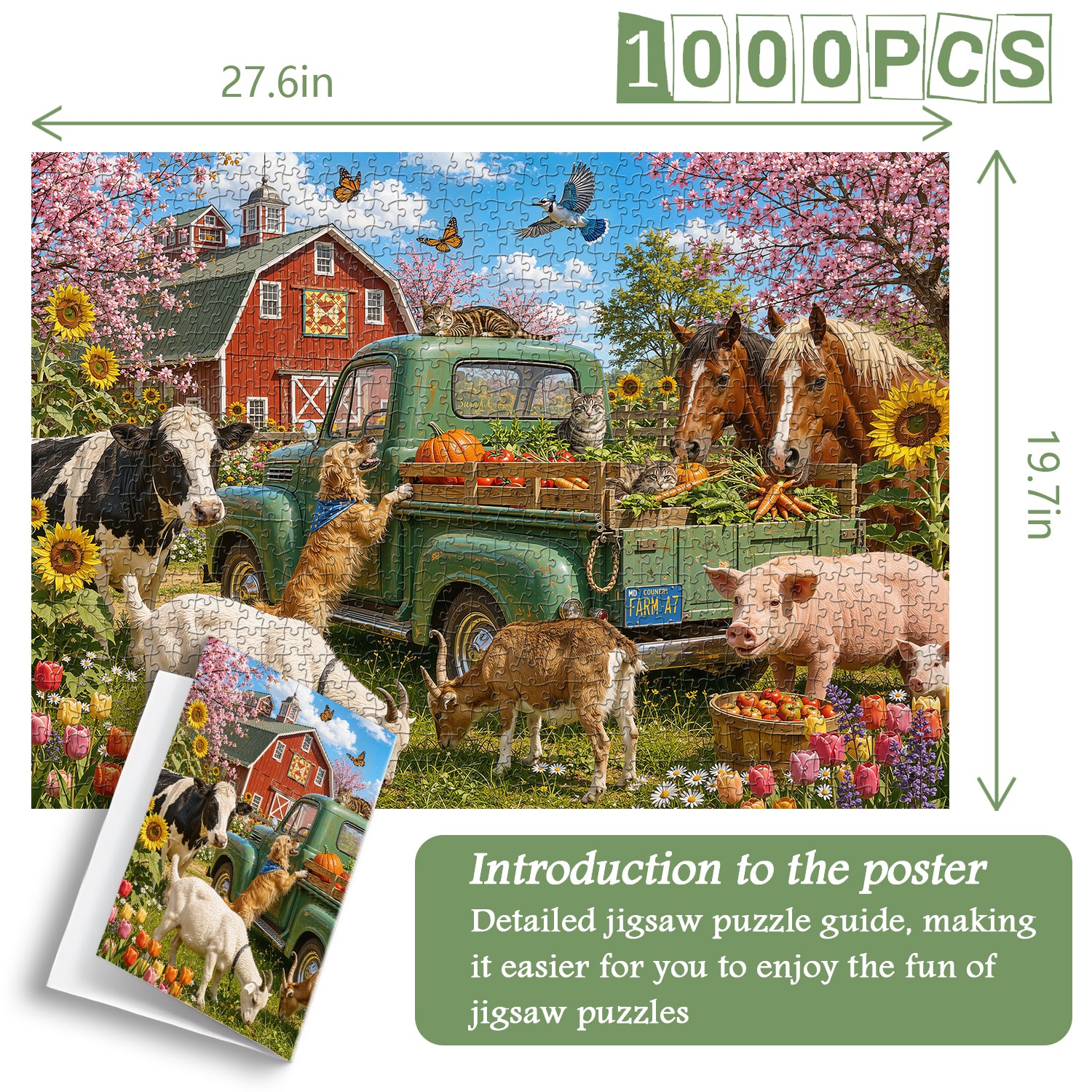 Barnyard Joy Jigsaw Puzzle 1000 Pieces