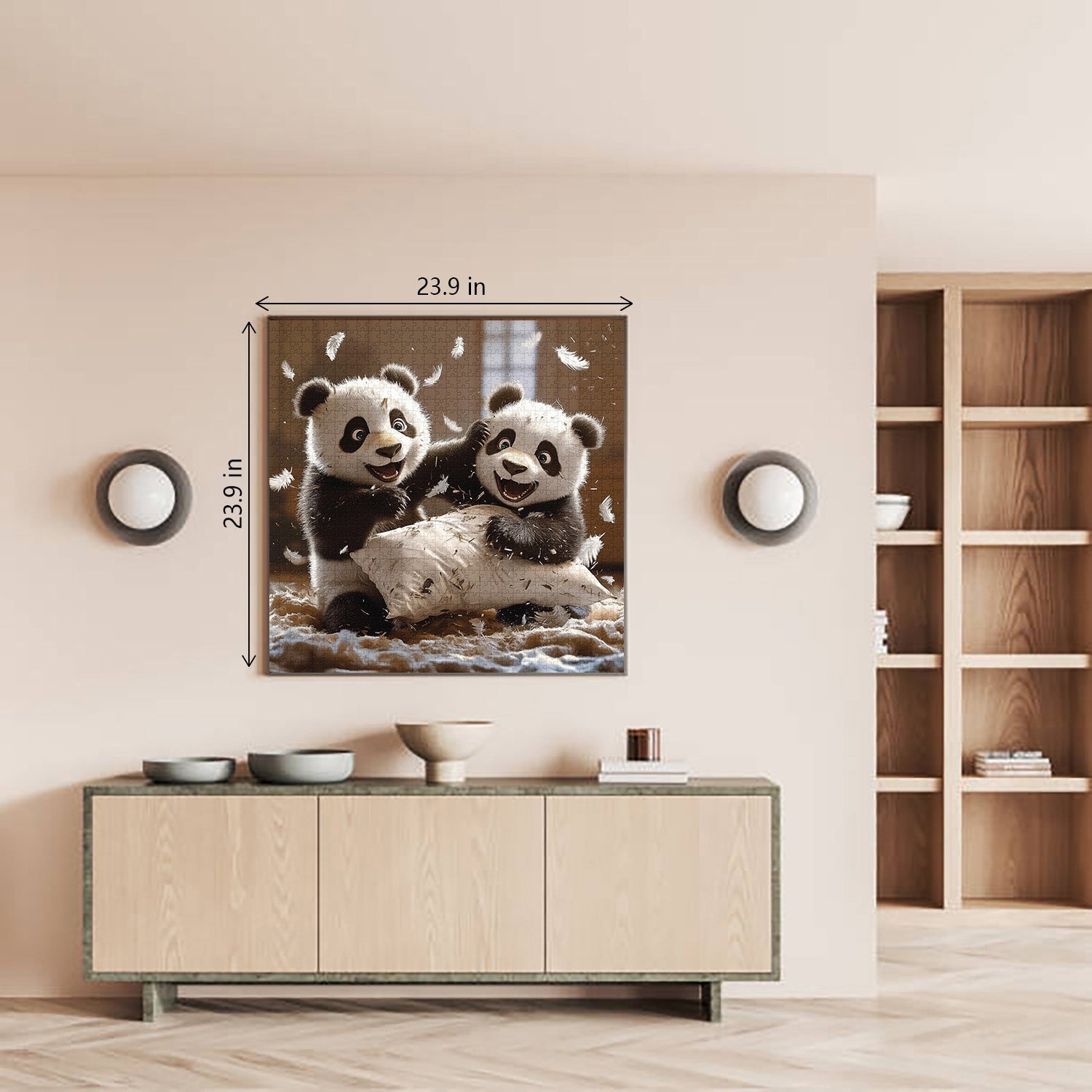 Joyful Panda Prank Jigsaw Puzzle 1000 Pieces