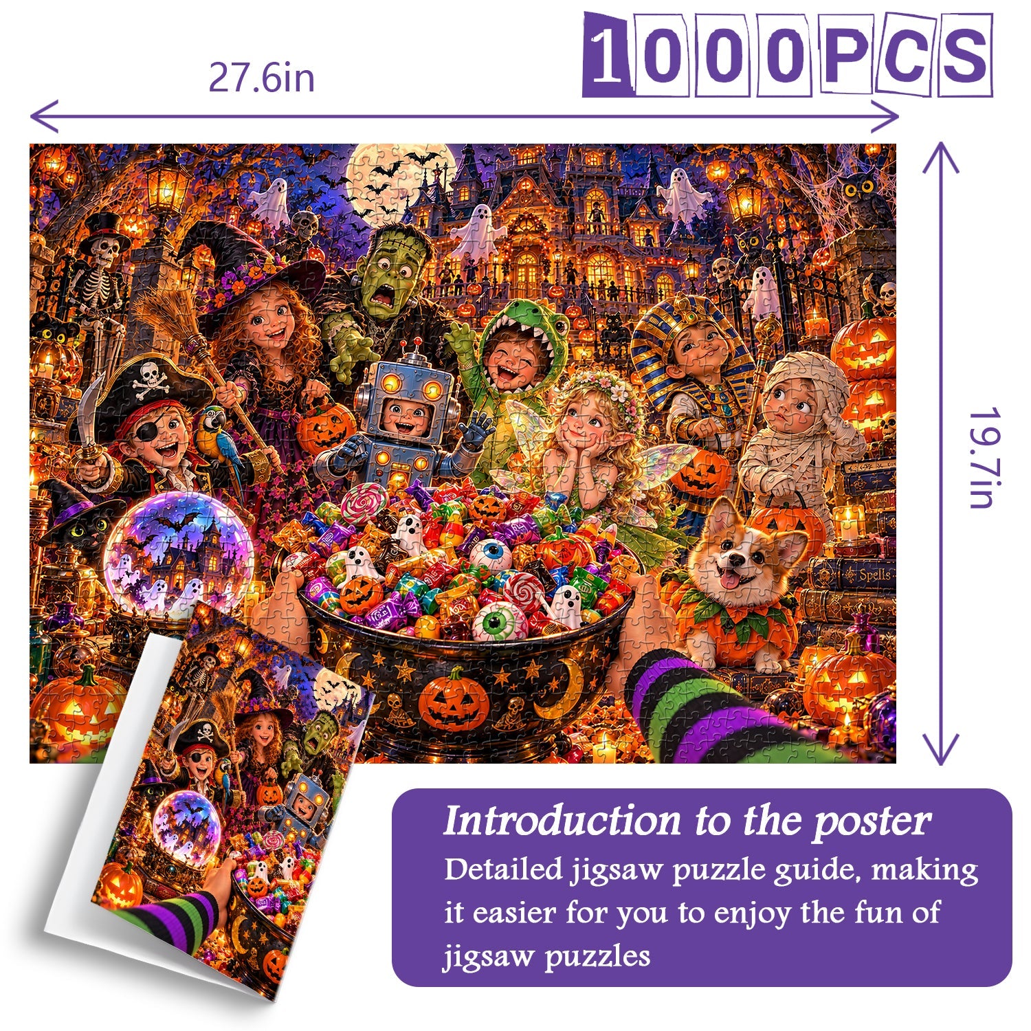 Trick or Treat Crew Jigsaw Puzzle 1000 Pieces