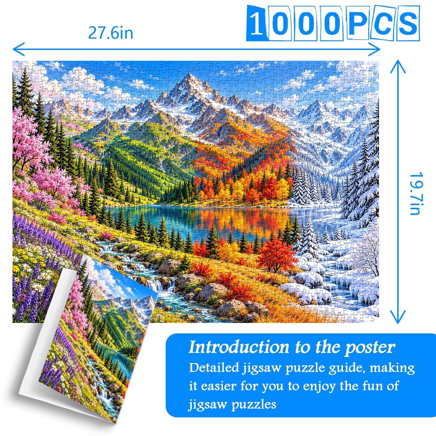 Mountain of Seasons Jigsaw Puzzle 1000 Pieces