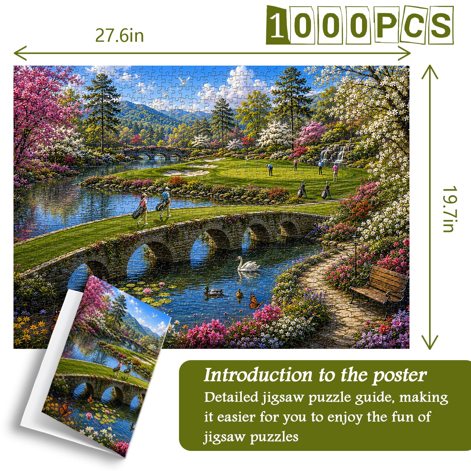 Lakeside Golf Paradise Jigsaw Puzzle 1000 Pieces