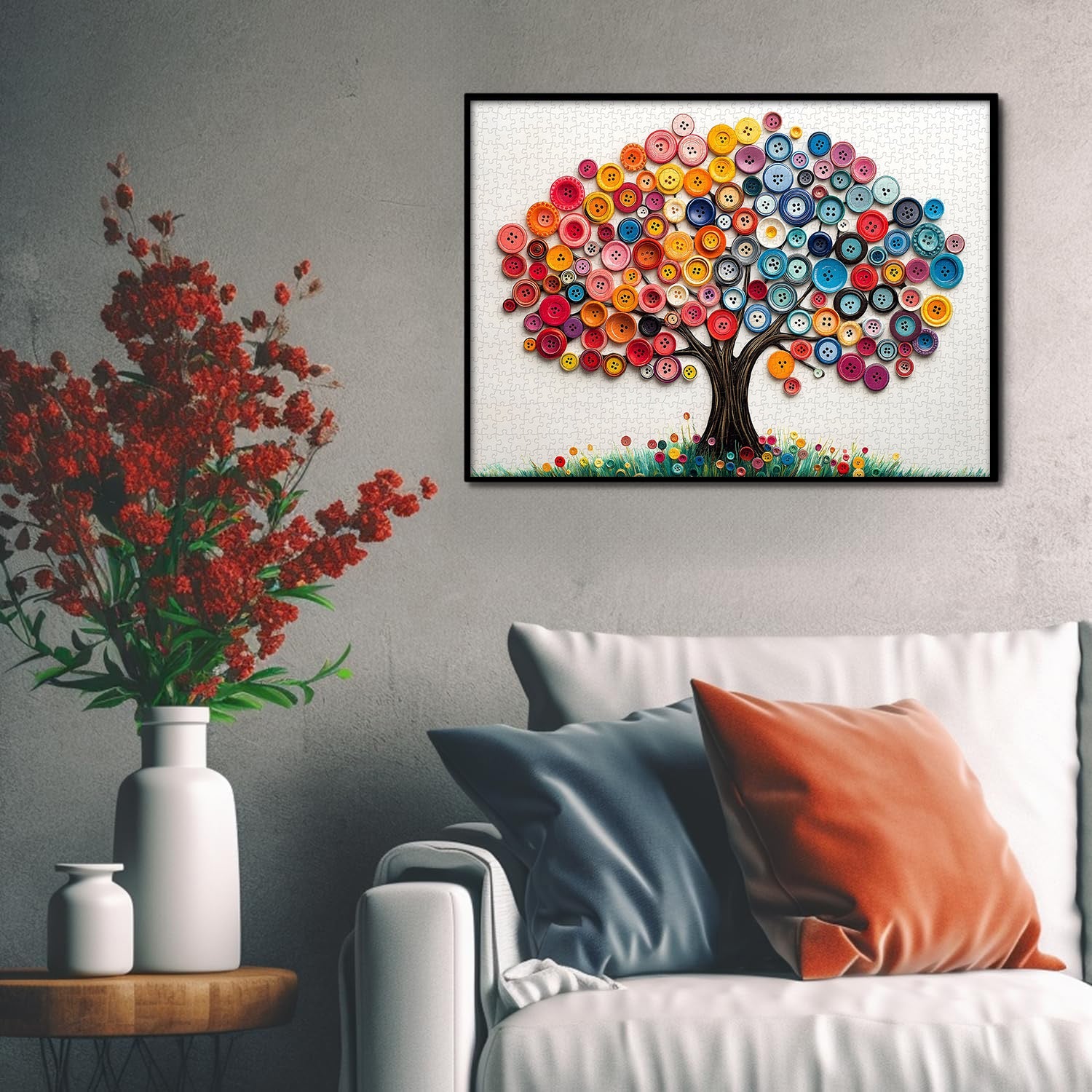 Baum des Knopfpuzzles 1000 Teile