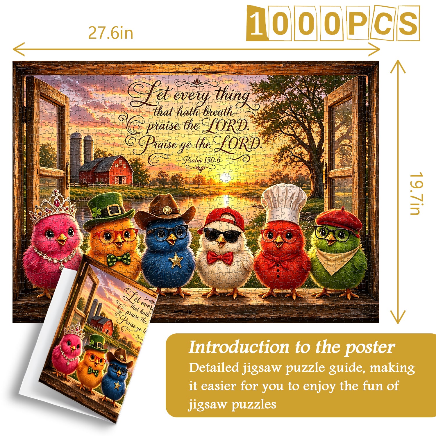 Chicks of Praise Jigsaw Puzzle 1000 Pieces