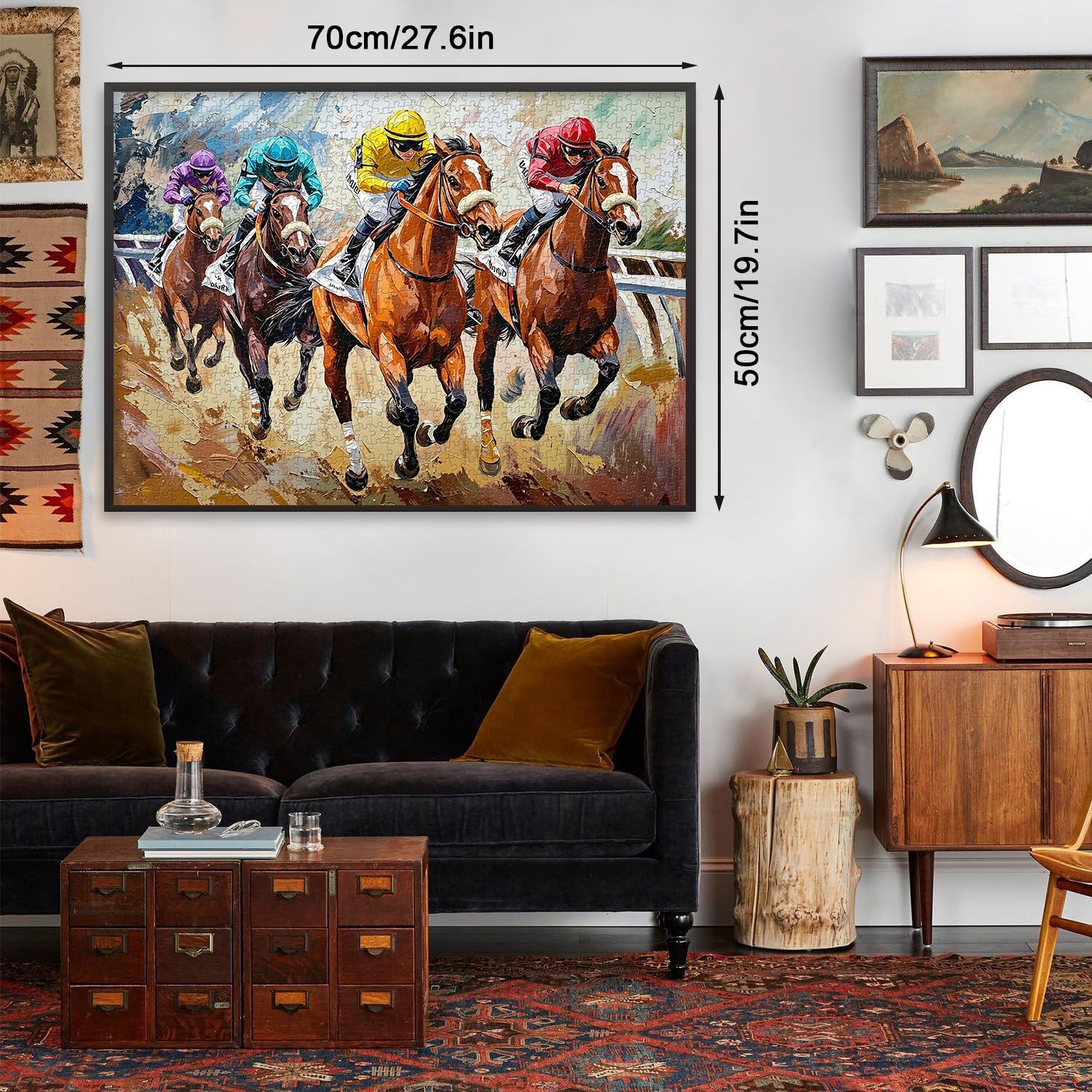 Race Horses Art Jigsaw Puzzle 1000 Pieces