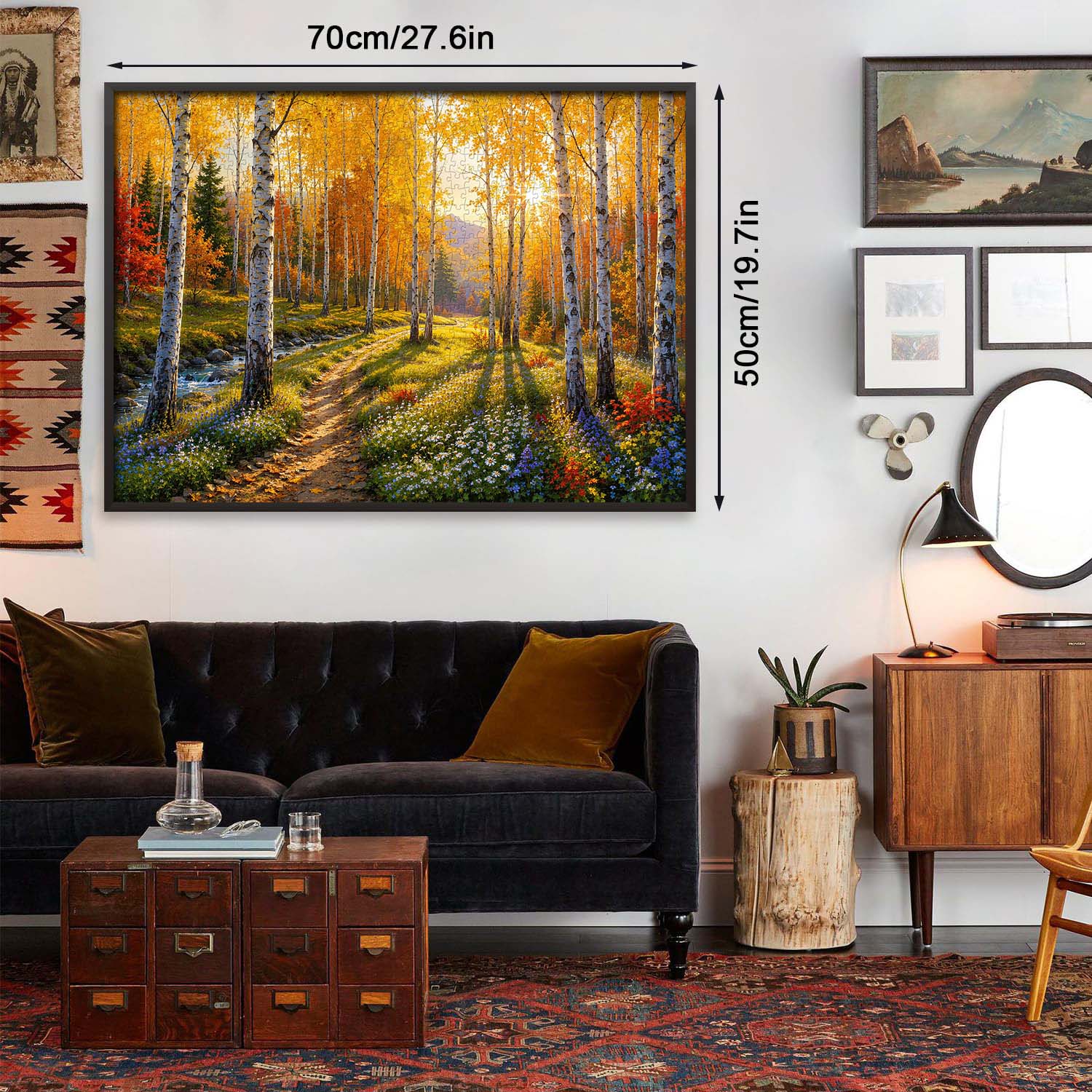 Fall Birch Stream Jigsaw Puzzle 1000 Pieces