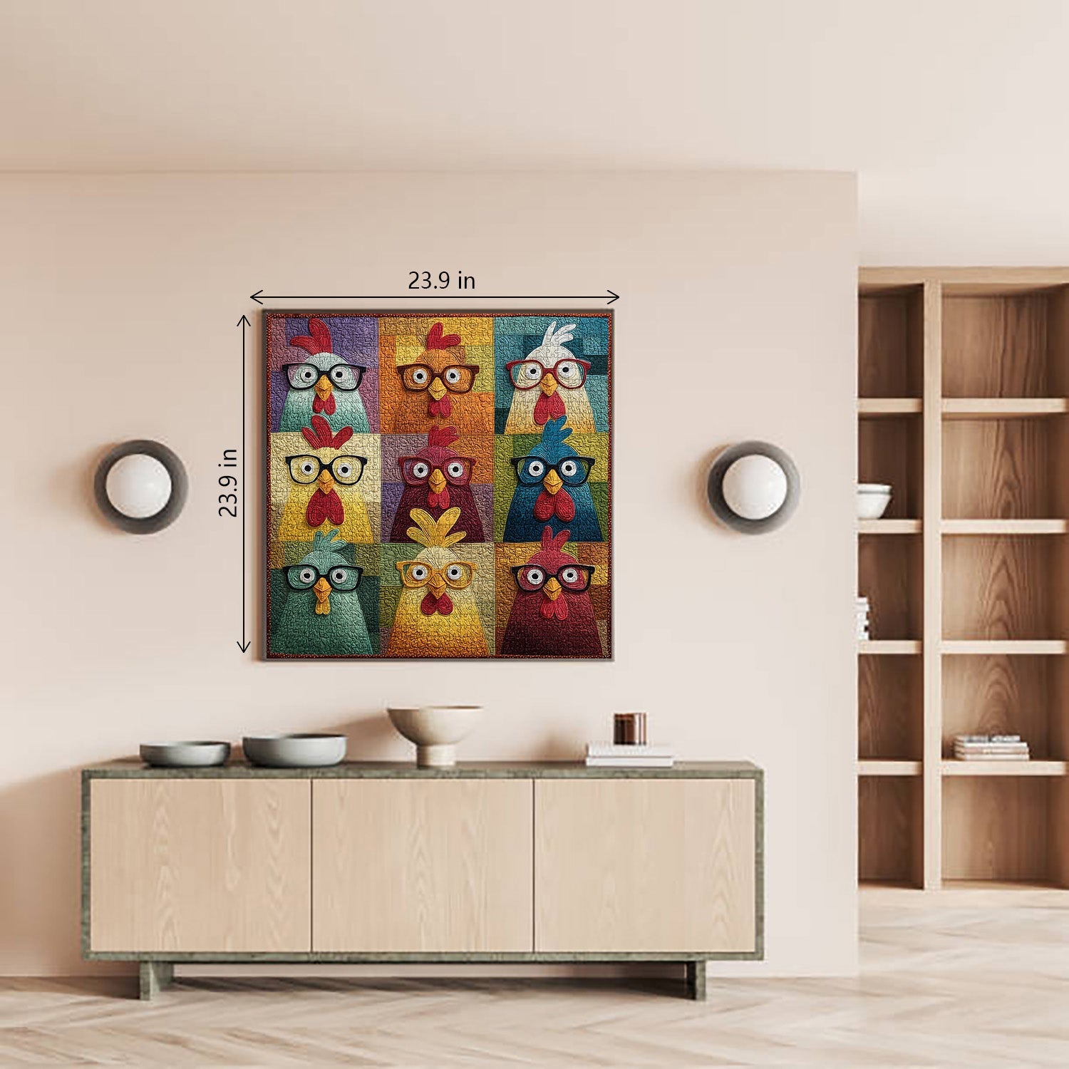 Stoff-Huhn-Spaß-Puzzle, 1000 Teile