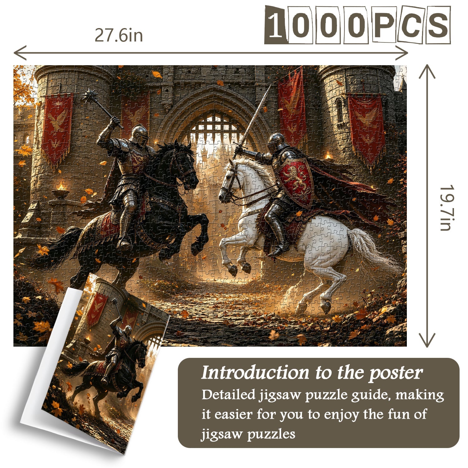 Autumn Castle Duel Jigsaw Puzzle 1000 Pieces