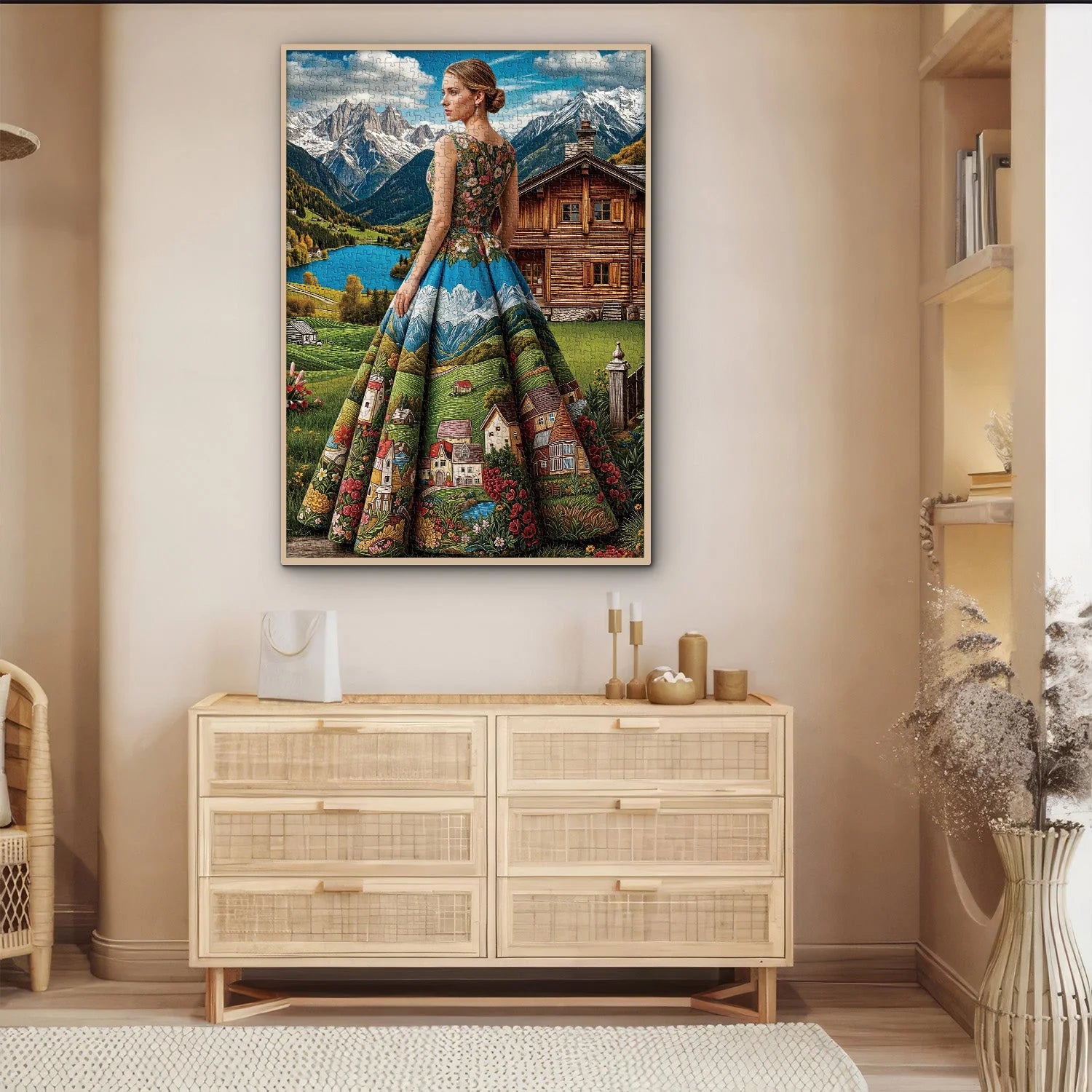 Scenic Lady Jigsaw Puzzle 1000 Pieces