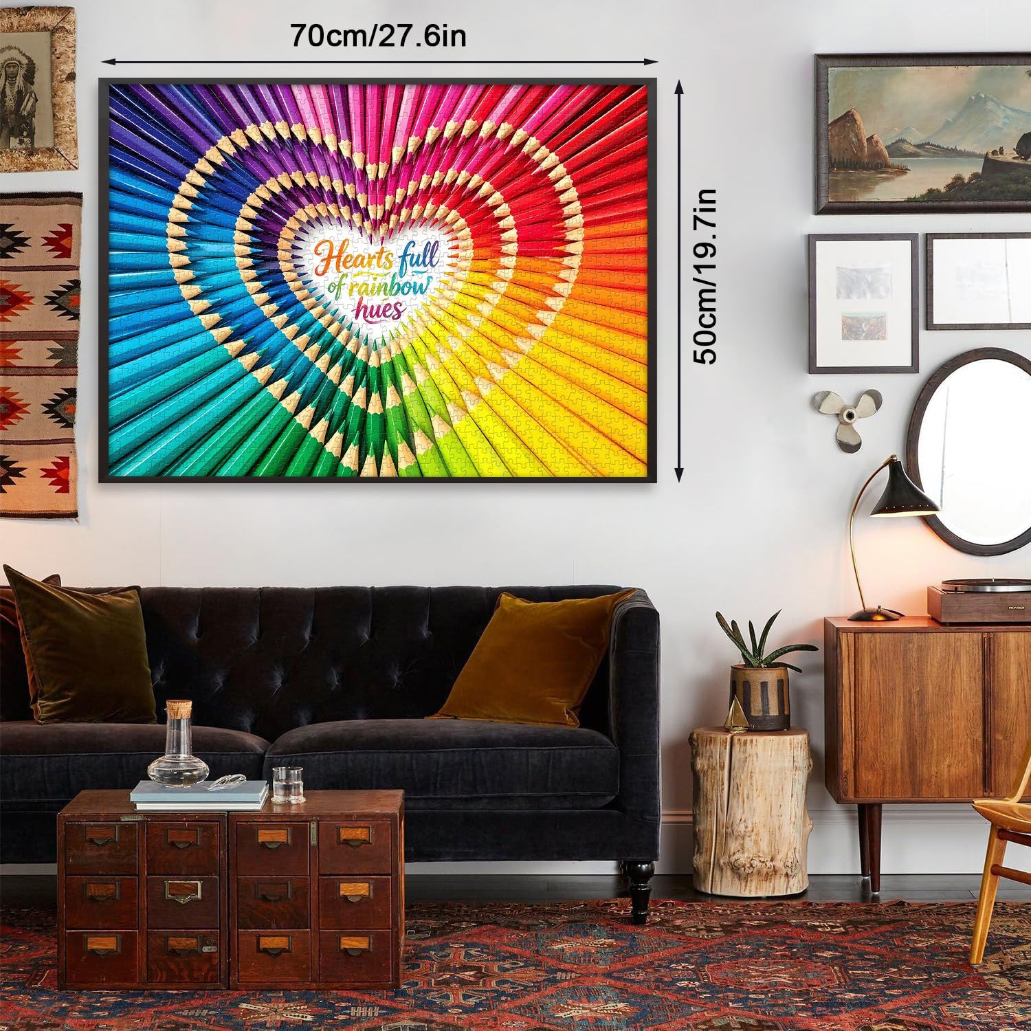 Life's Color Heart Jigsaw Puzzle 1000 Pieces