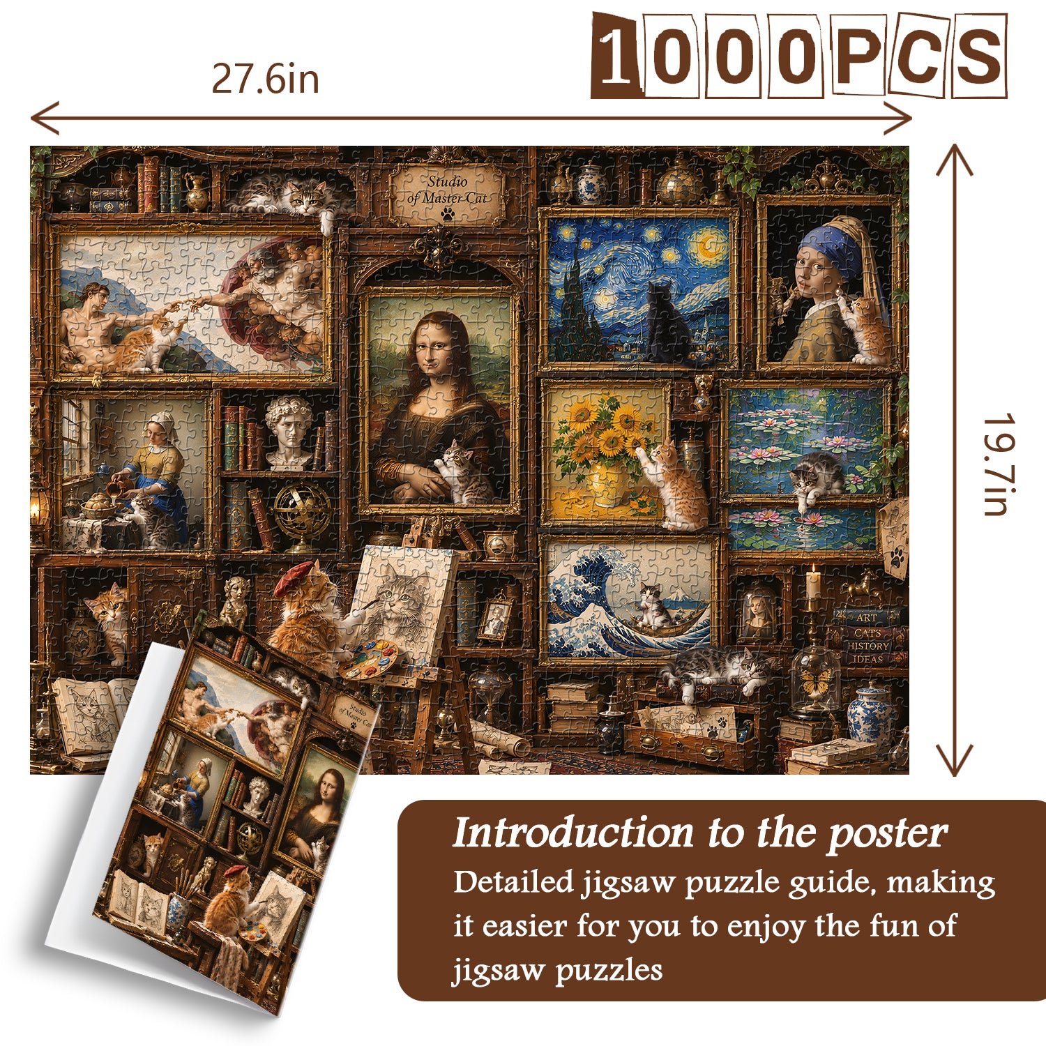 Puzzle Musée d'art du chat 1000 pièces