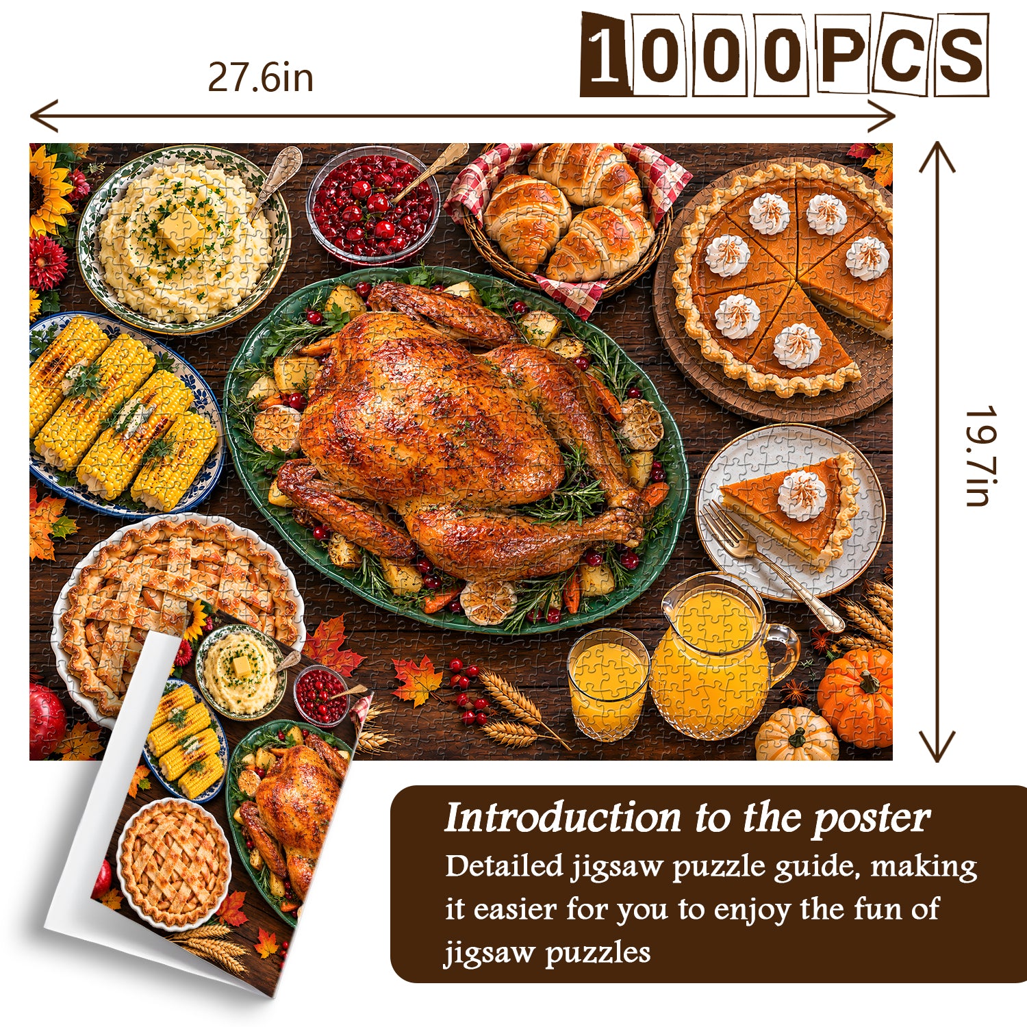 Puzzle Fête de Thanksgiving 1000 pièces