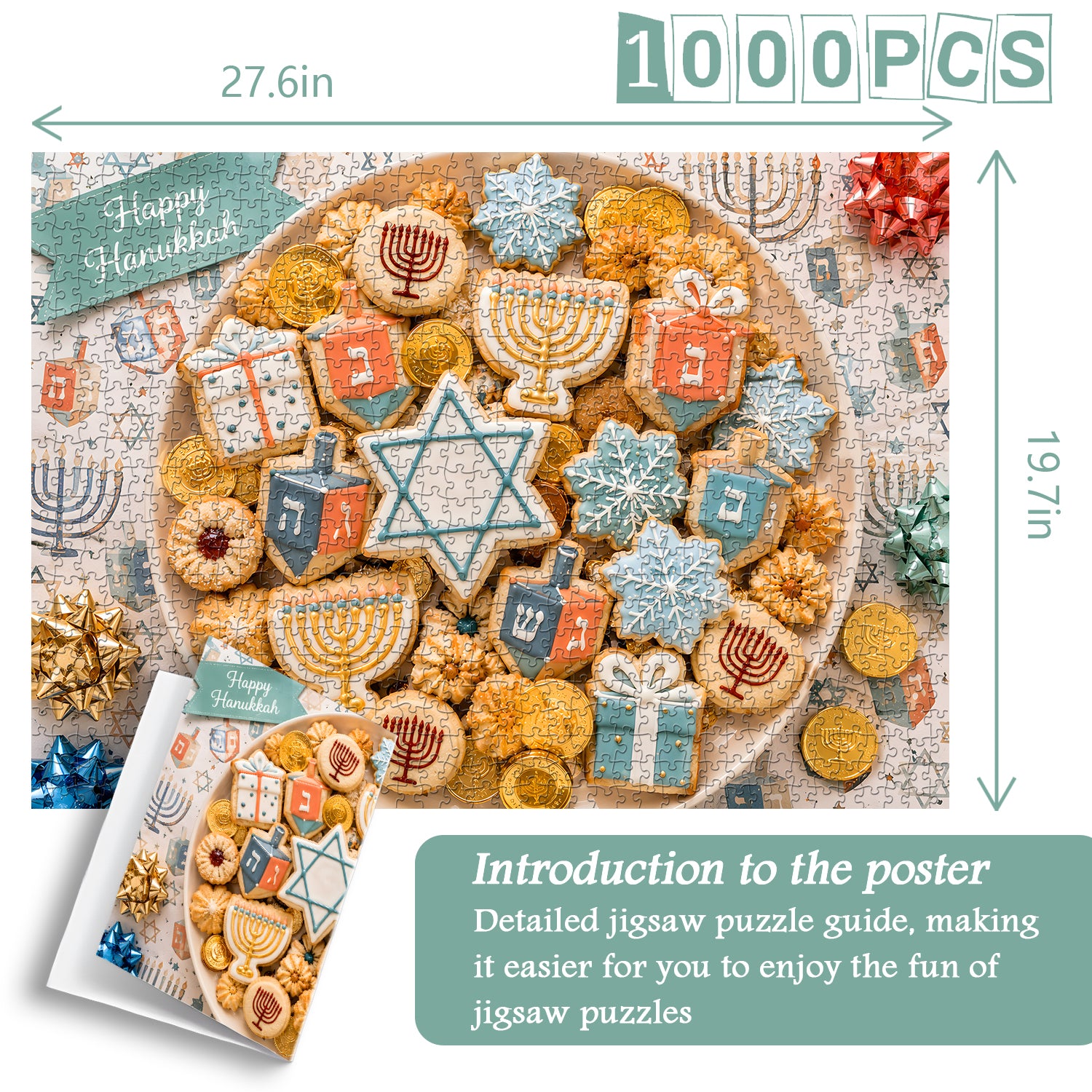 Hanukkah Cookie Feast Jigsaw Puzzle 1000 Pieces