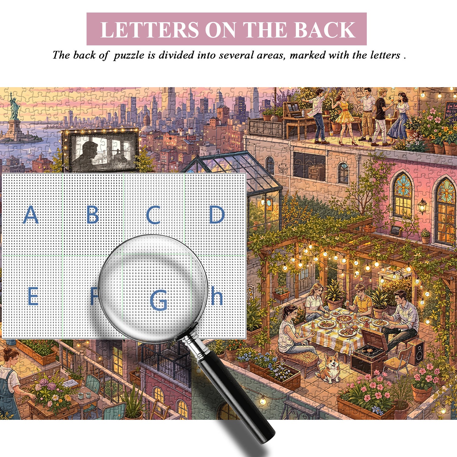 Dusk Rooftops Jigsaw Puzzle 1000 Pieces
