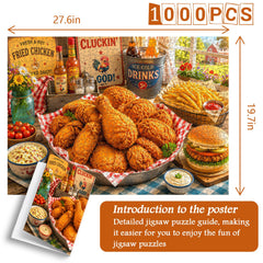 Delicious Fried Feast Jigsaw Puzzle 1000 Pieces
