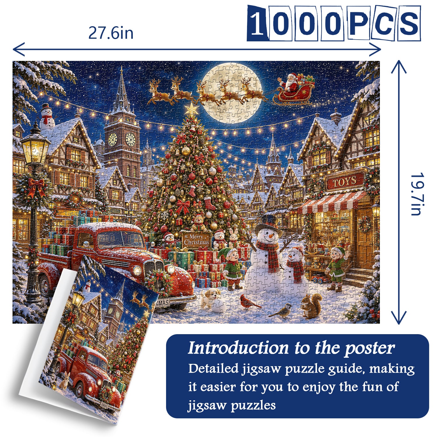 Christmas Town Jigsaw Puzzle 1000 Pieces