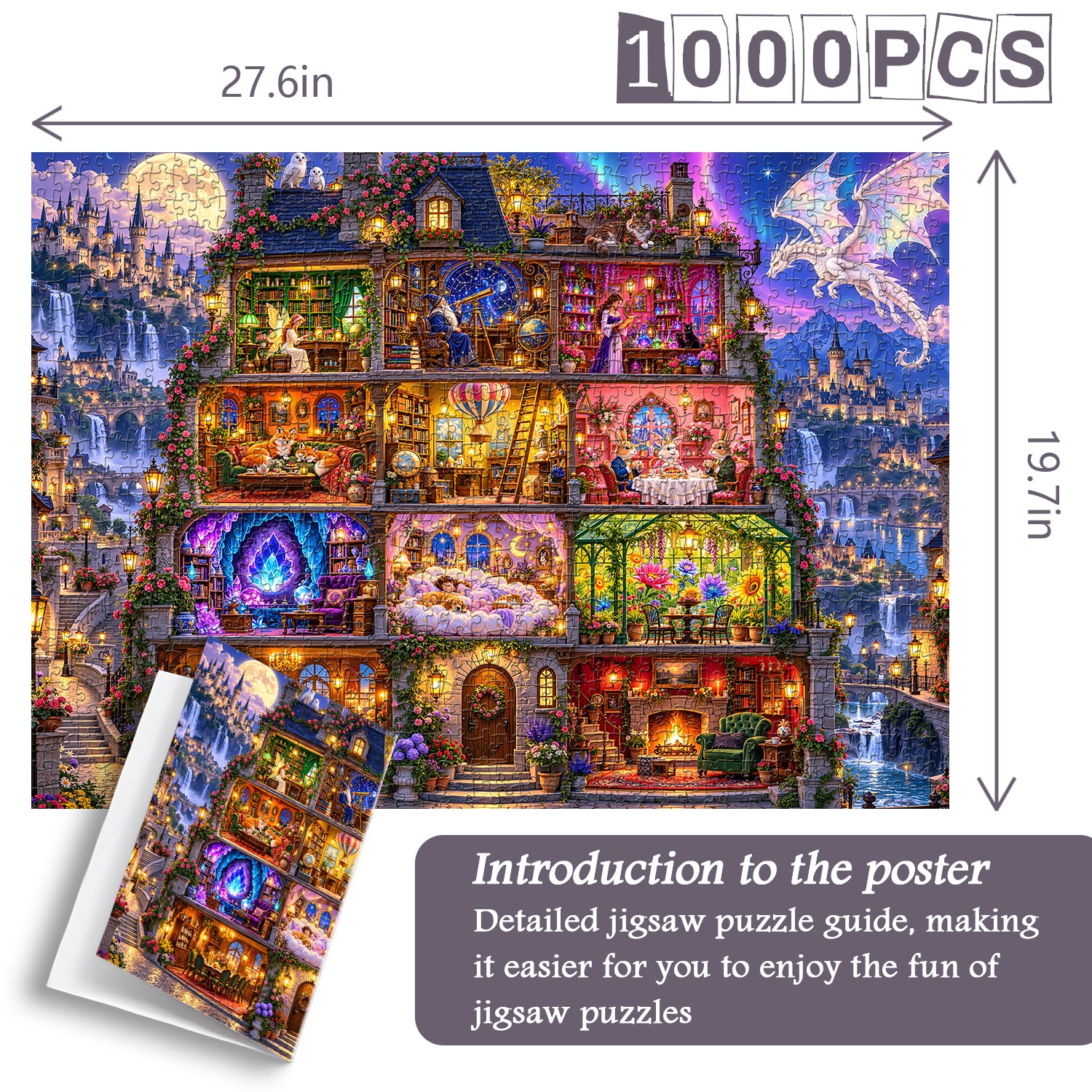 The Enchanted Manor Jigsaw Puzzle 1000 Pieces