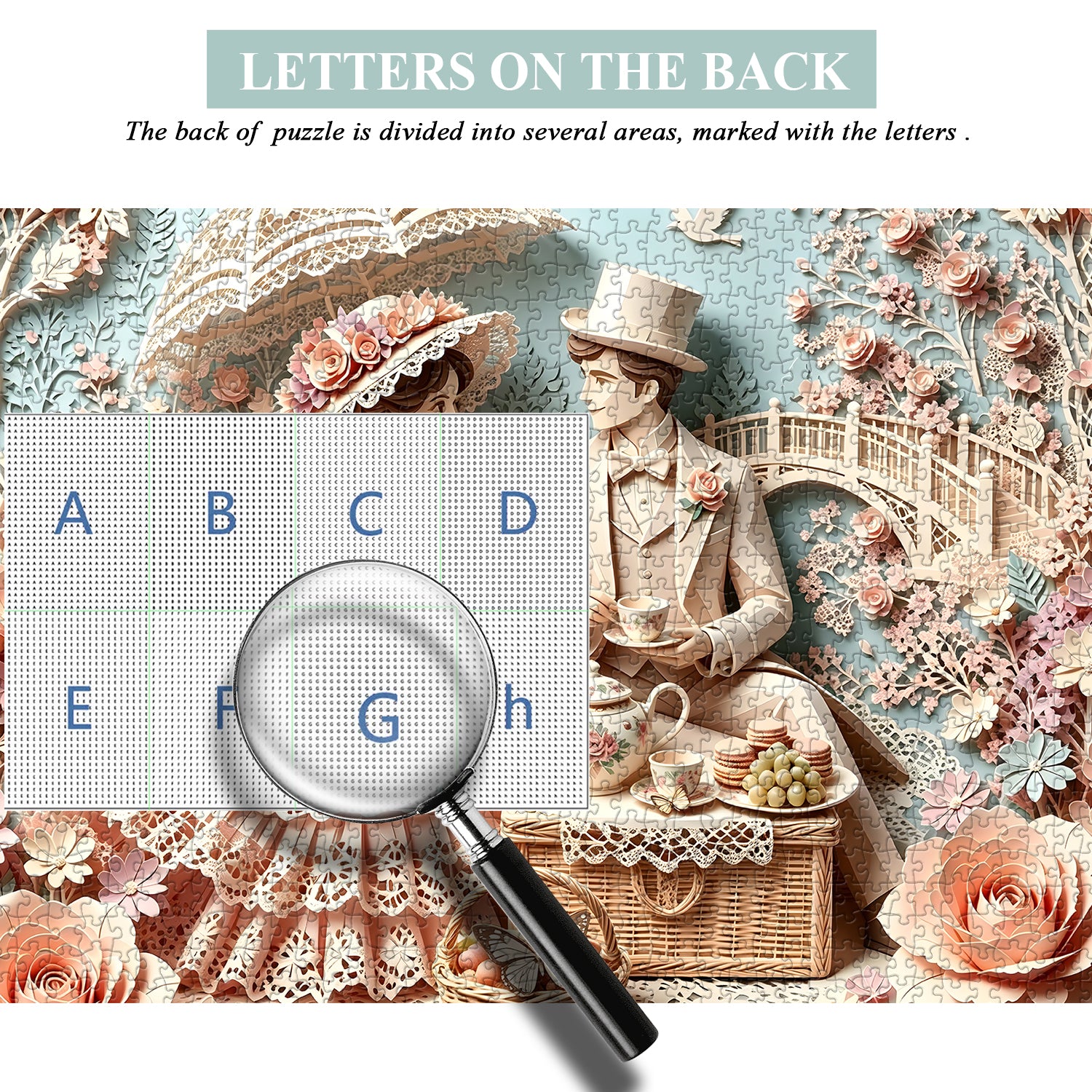Paper Lace Tea Date Jigsaw Puzzle 1000 Pieces