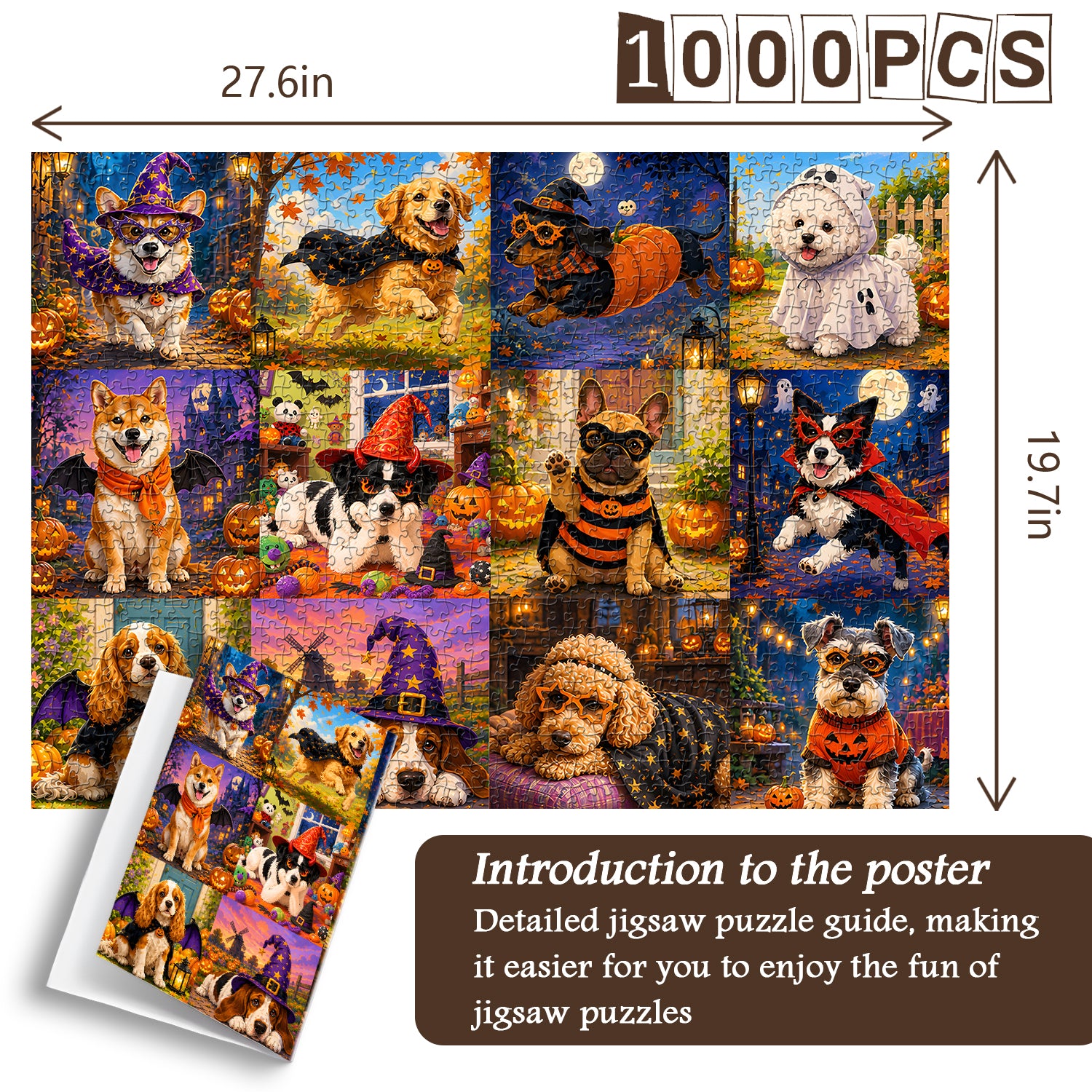 Halloween Puppy Parade Jigsaw Puzzle 1000 Pieces