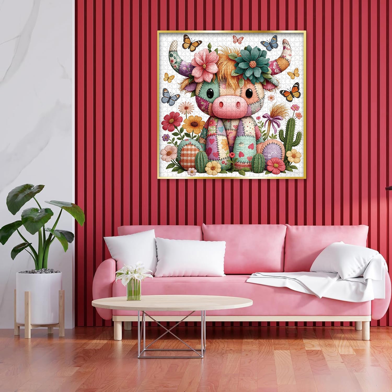 Patchwork-Kuh-Puzzle 1000 Teile