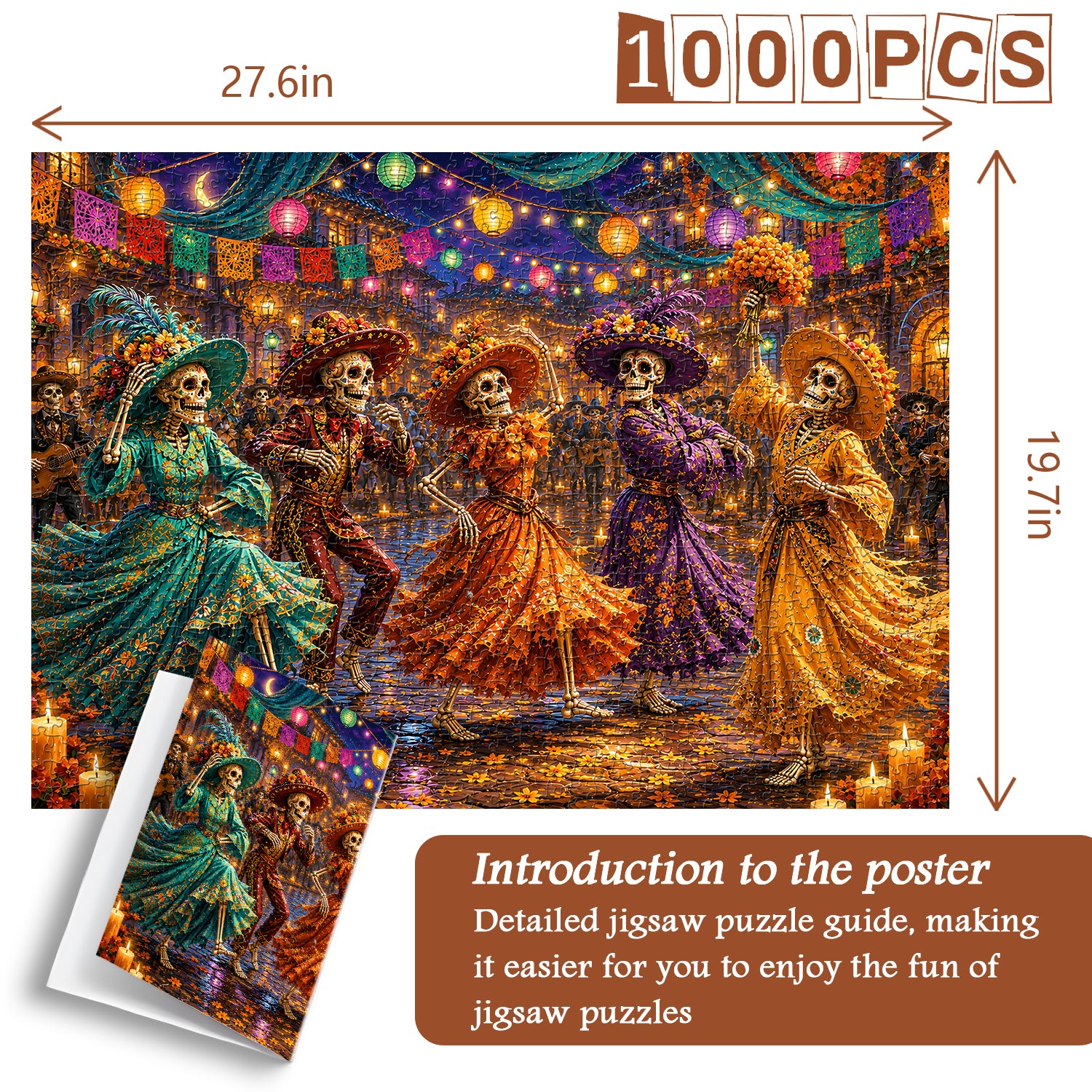 Day of the Dead Fiesta Jigsaw Puzzle 1000 Pieces