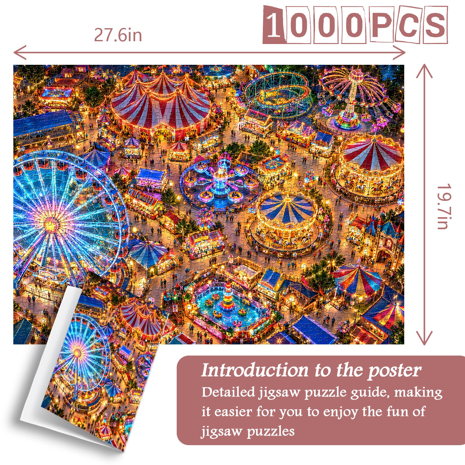 Puzzle Brilliant Park Panorama 1000 pièces