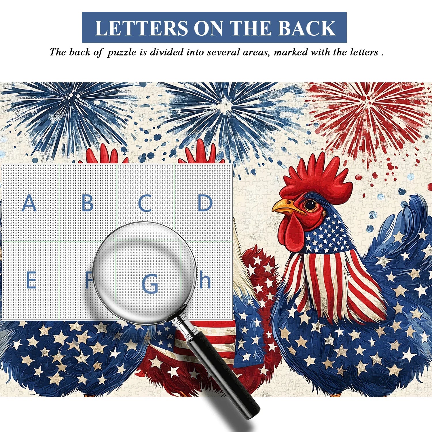 Puzzle Galli Patriottici 1000 Pezzi