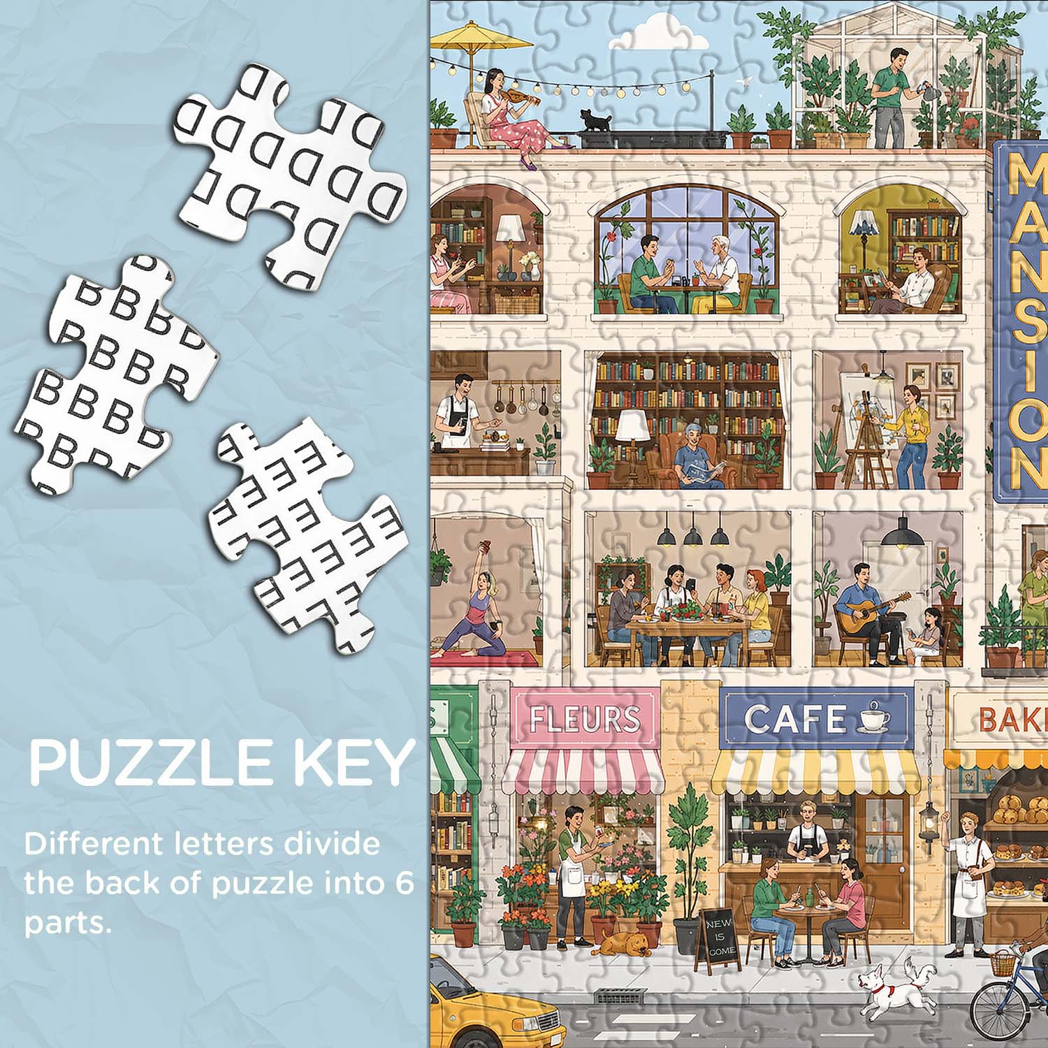 City Mansion Jigsaw Puzzle 1000 Piece