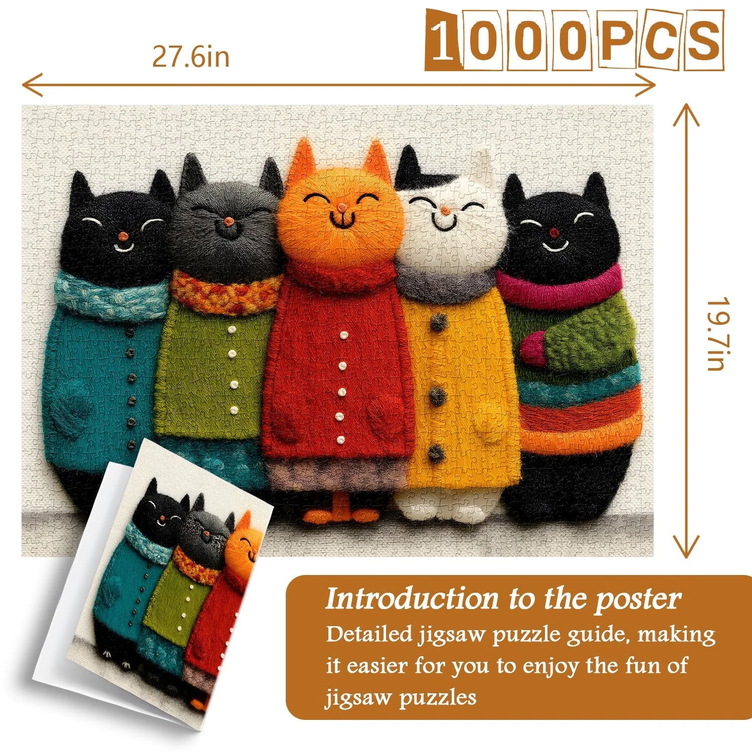 Cozy Cat Art Jigsaw Puzzle 1000 Pieces