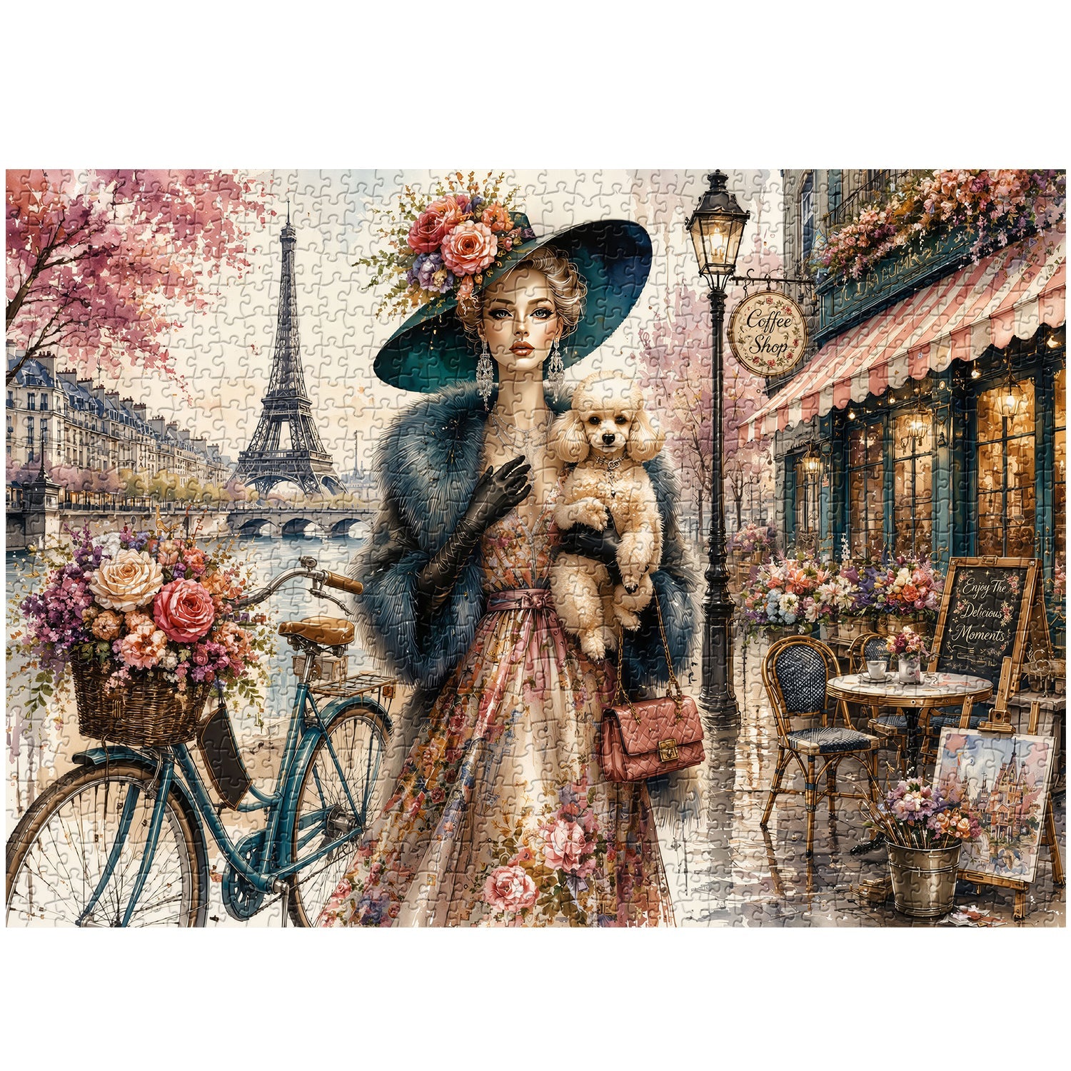 Paris Floral Breeze Jigsaw Puzzle 1000 Pieces