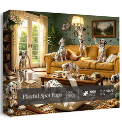 Playful Spot Pups Jigsaw Puzzle 1000 Pieces