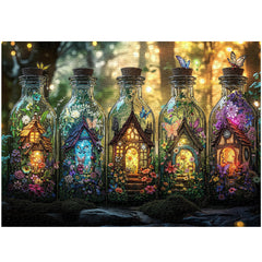 Mystical Bottles Gardens Jigsaw Puzzle 1000 Pieces