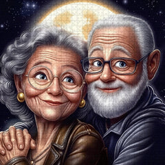 Puzzle Silver Hair Embrace 1000 pièces