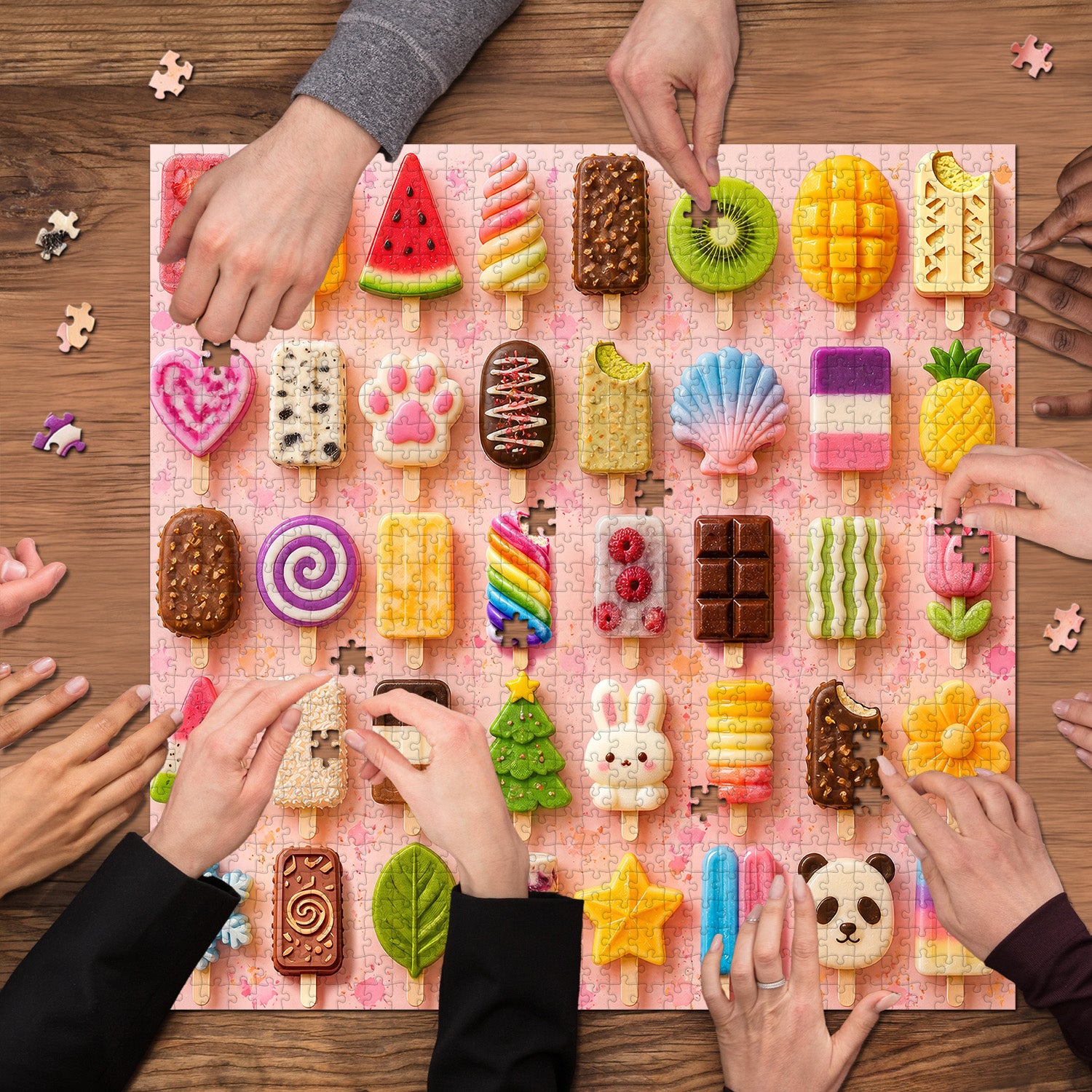 Colorful Popsicles Jigsaw Puzzle 1000 Pieces