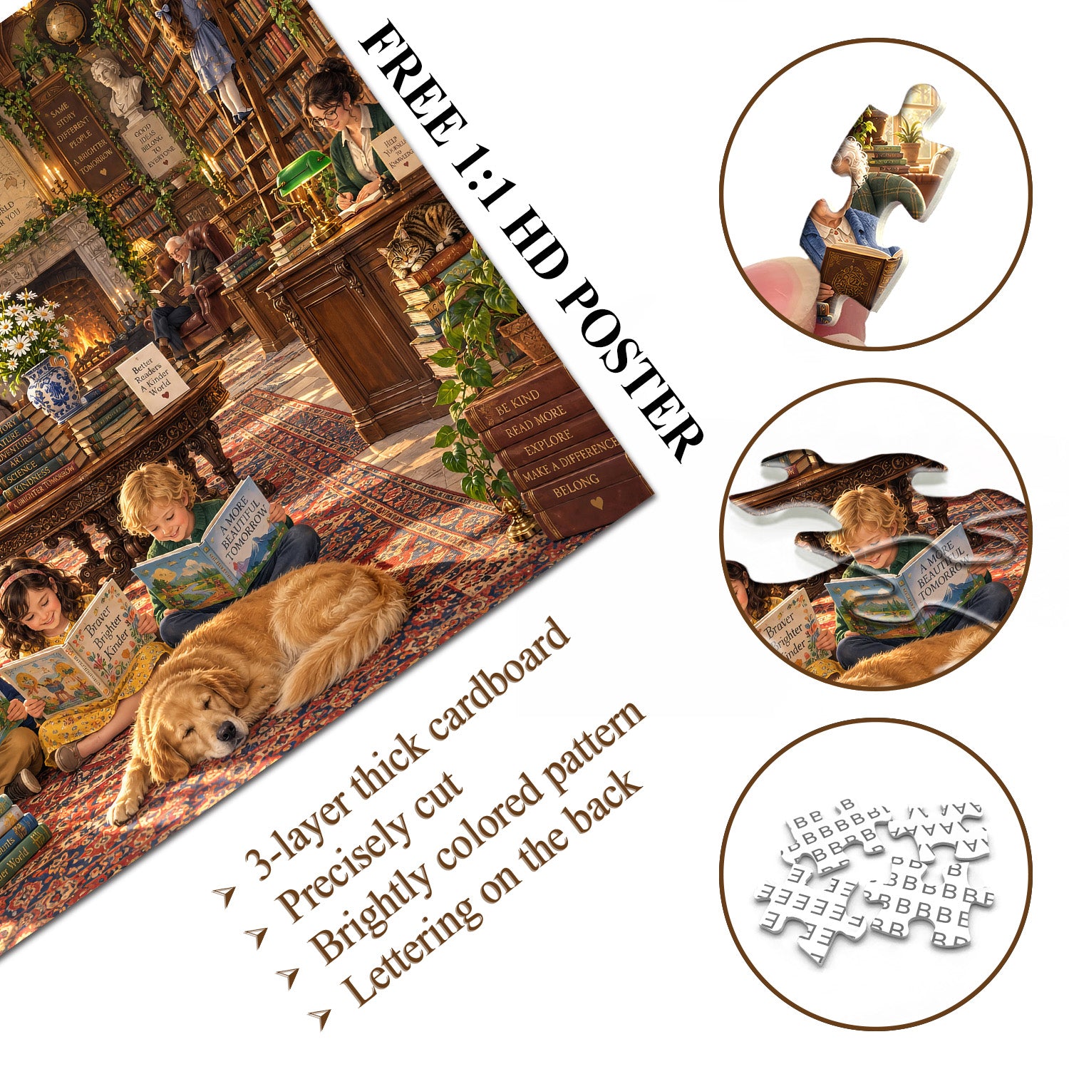 Joy Within Books Jigsaw Puzzle 1000 Pieces