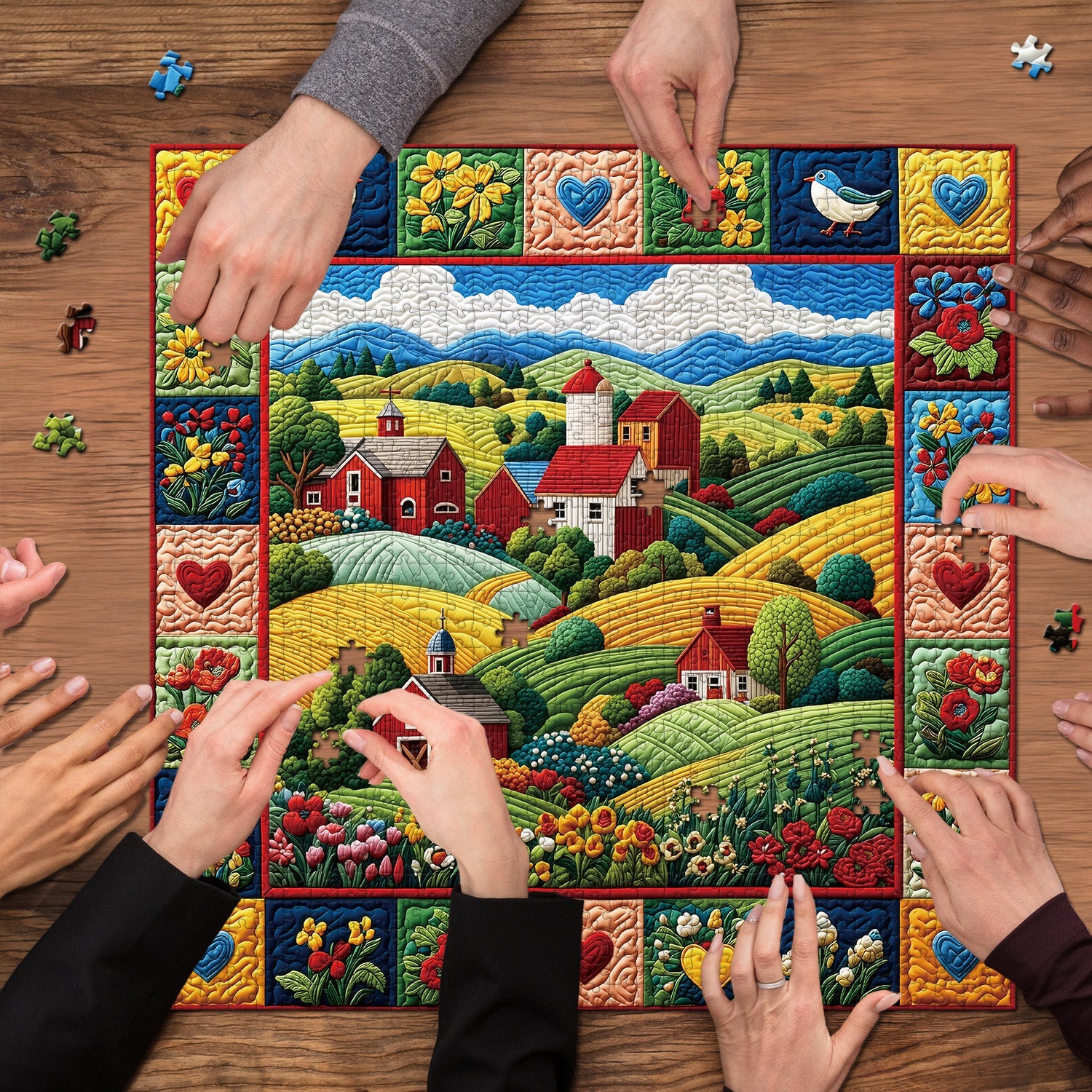 Puzzle trapuntato Homestead 1000 pezzi