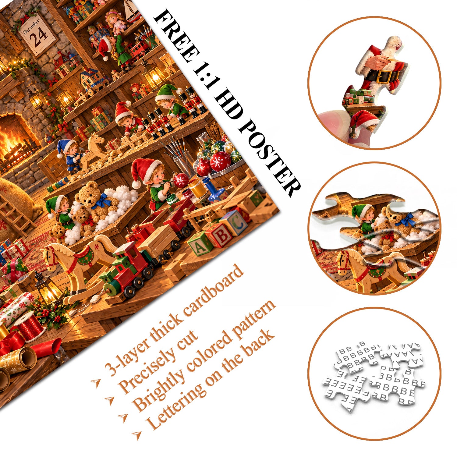 Santa's Workshop Jigsaw Puzzle 1000 Pieces