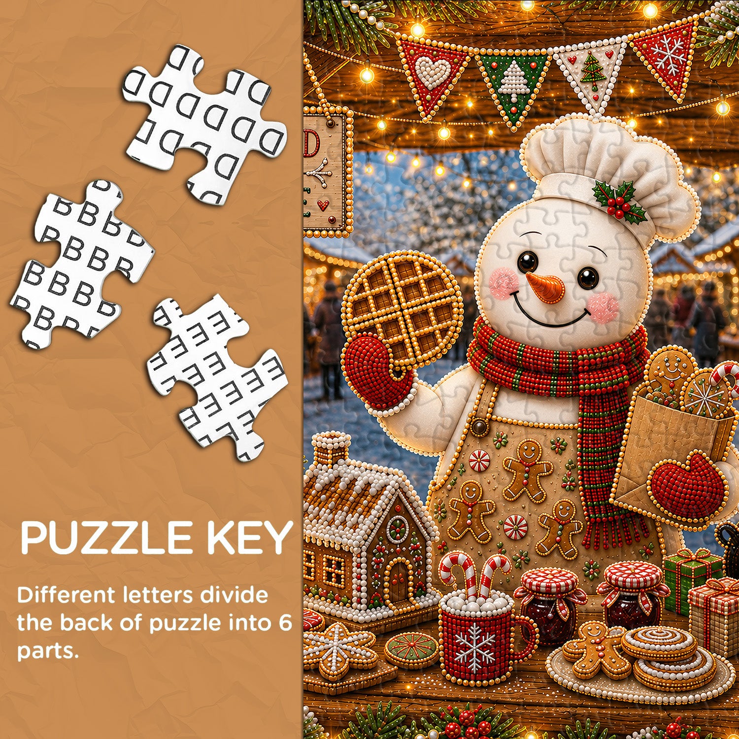 Snowman Baker Jigsaw Puzzle 1000 Pieces