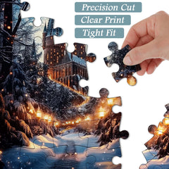 Poudlard Castle en hiver Puzzle 1000 pièces 1000 pièces