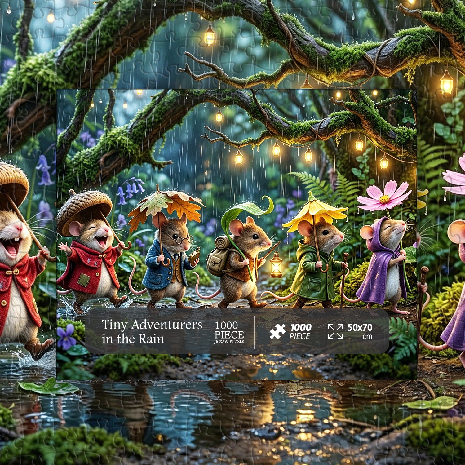 Pequeños Aventureros bajo la Lluvia Puzzle 1000 Piezas
