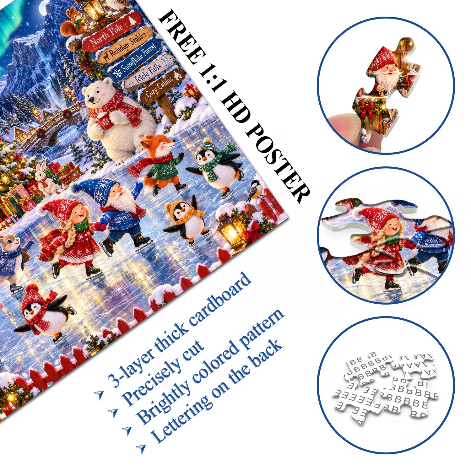 Christmas Ice Party Jigsaw Puzzle 1000 Pieces