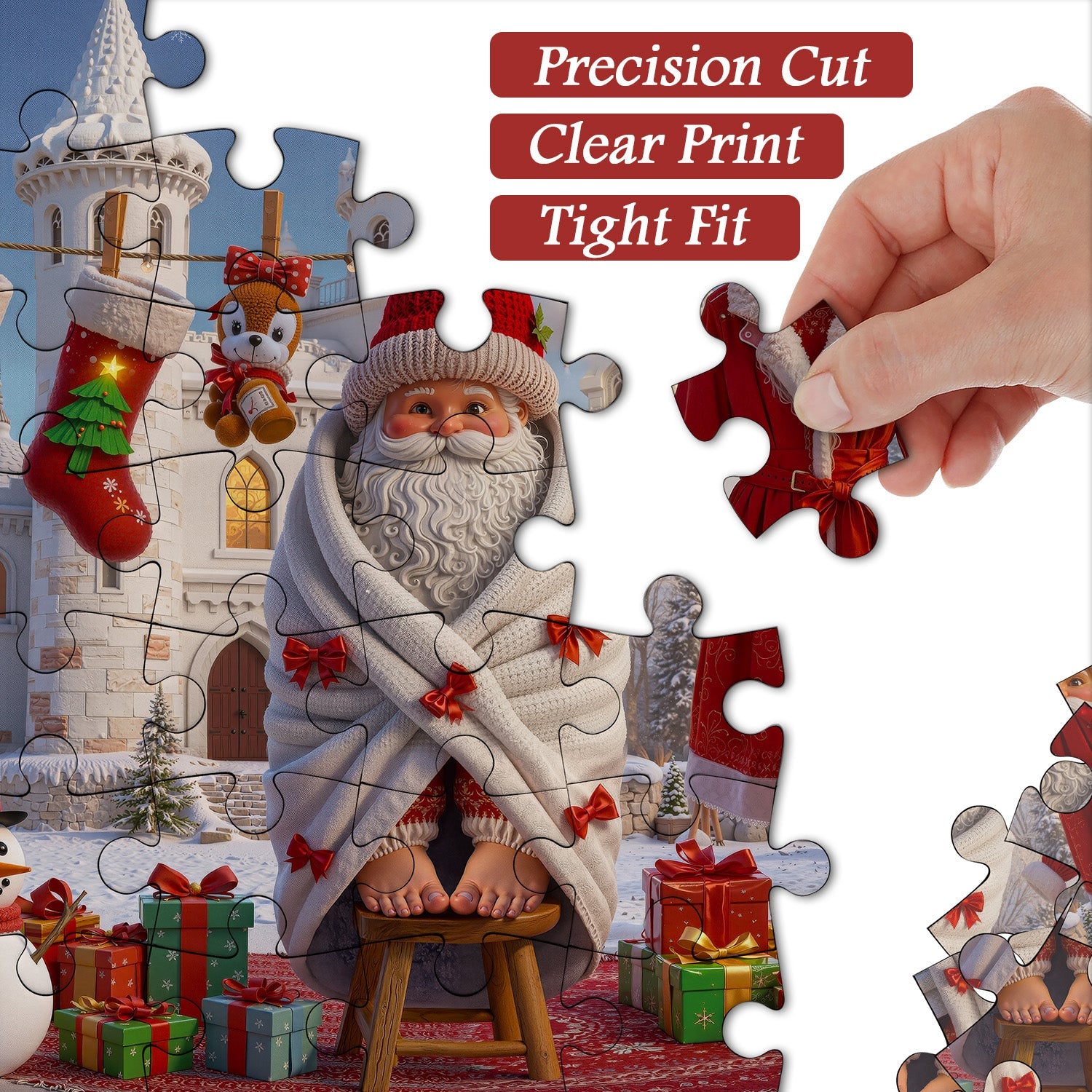 Celebración del castillo de Navidad Puzzle 1000 piezas