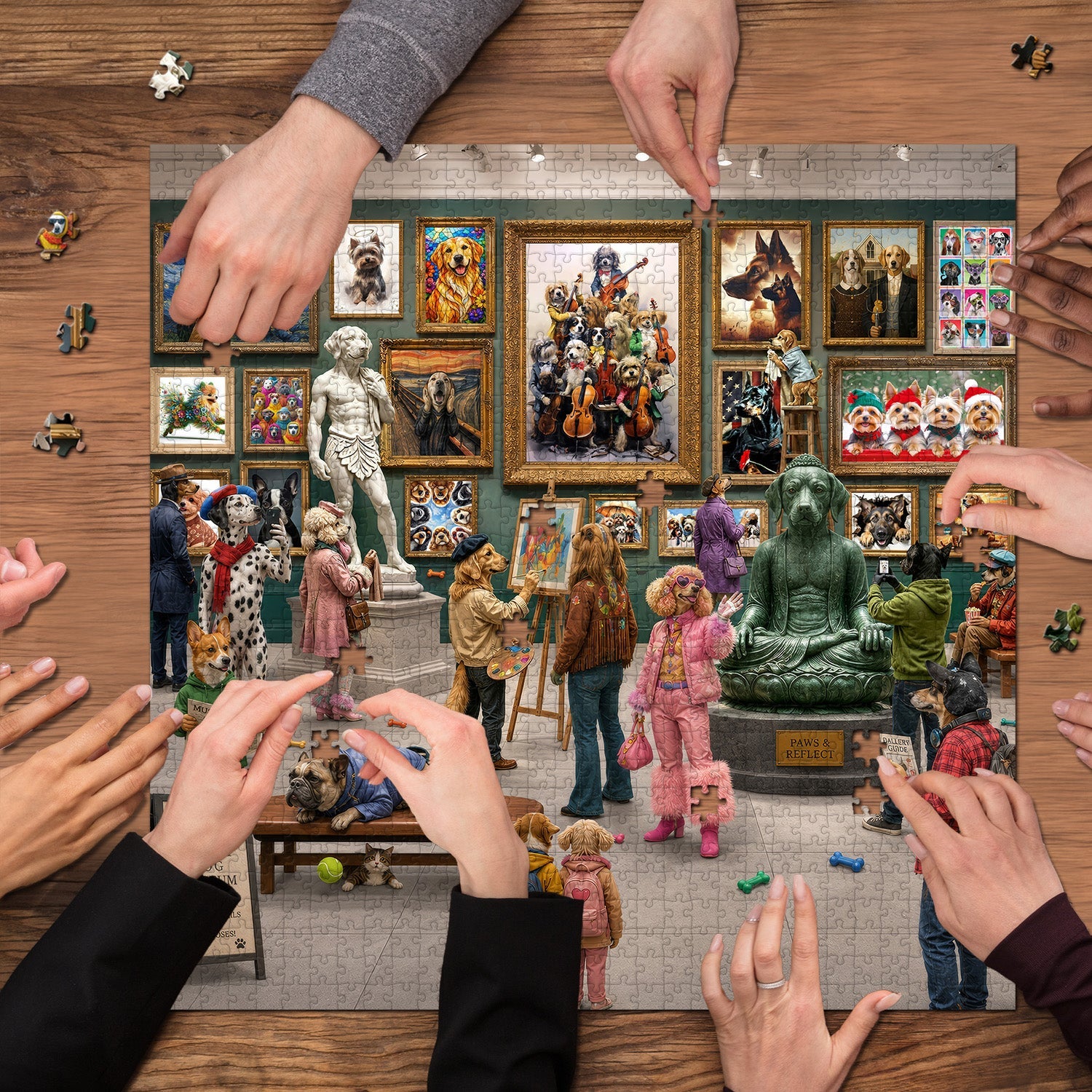 Fur & Fine Art Gallery Jigsaw Puzzle 1000 Pieces