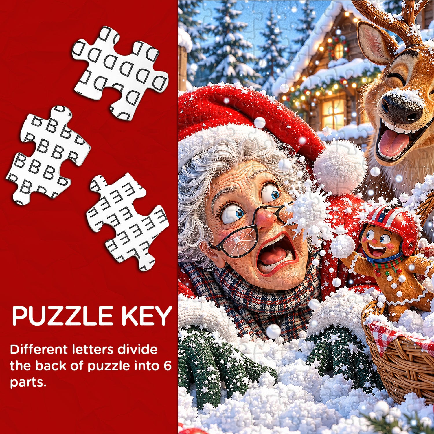 Jolly Snow Day Jigsaw Puzzle 1000 Pieces