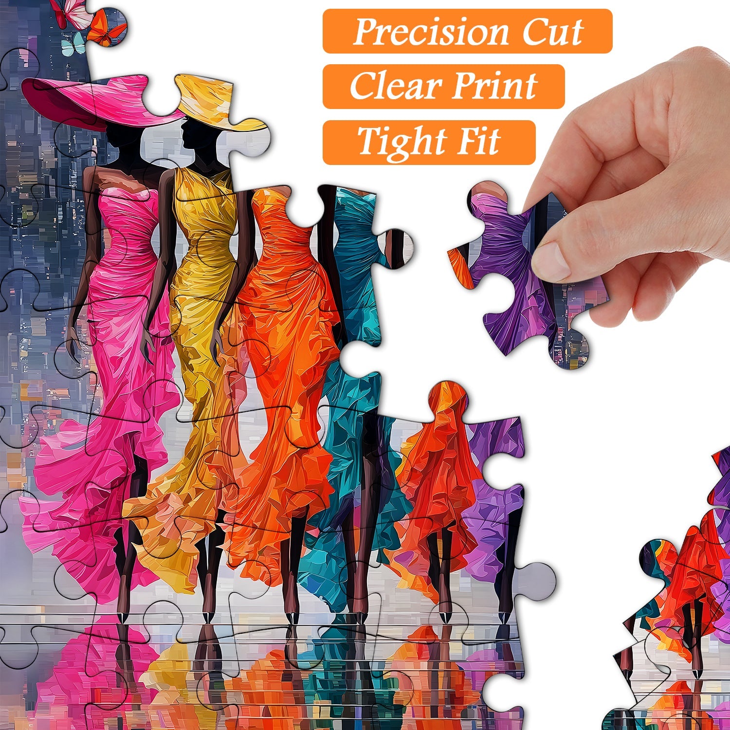 Puzzle Papillon et Muse 1000 pièces