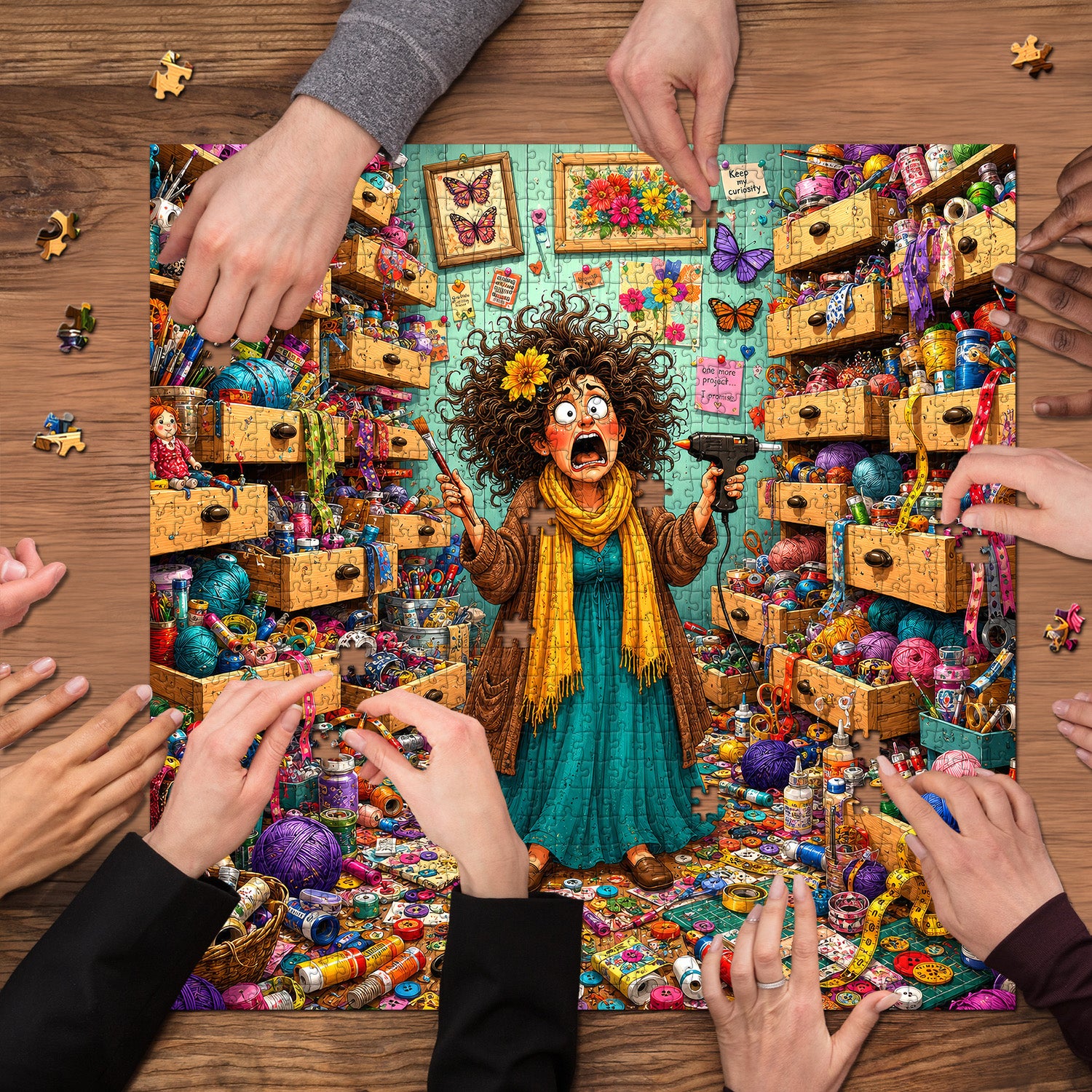 Chaos Craft Shack Jigsaw Puzzle 1000 Pieces