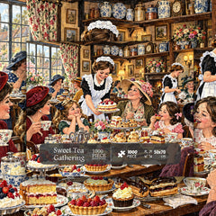 Sweet Tea Gathering Jigsaw Puzzle 1000 Pieces