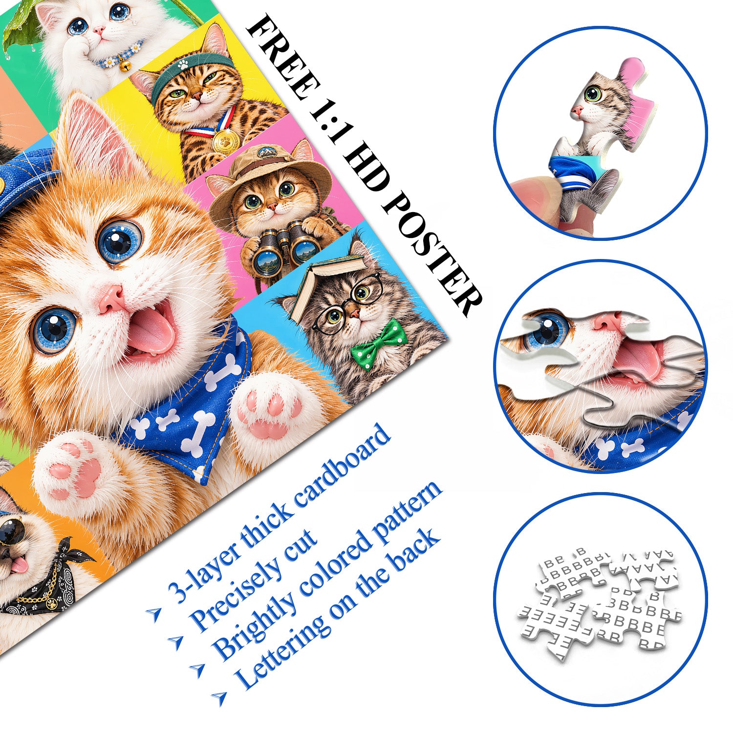 Kitten Gallery Jigsaw Puzzle 1000 Pieces